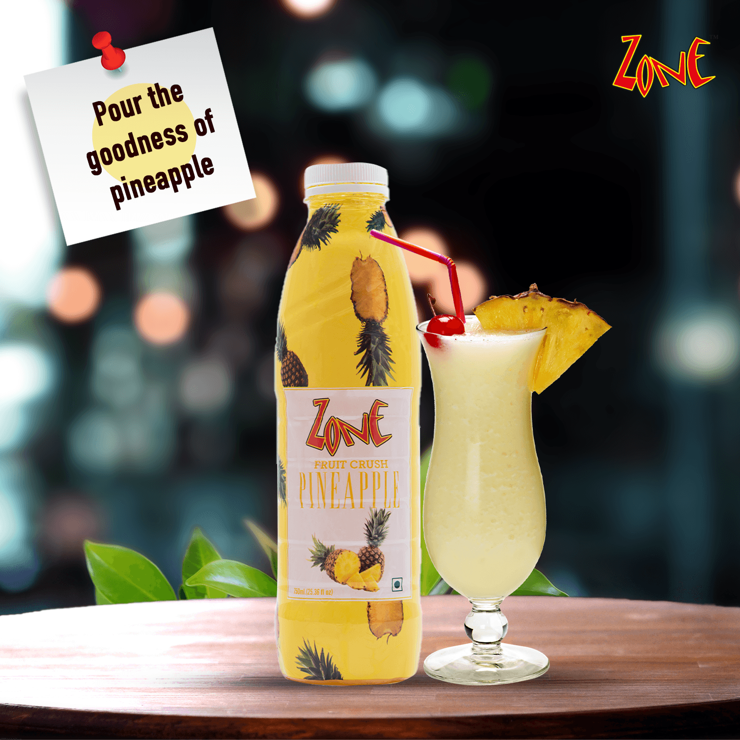Zone Pineapple Flavoured Crush Recipe