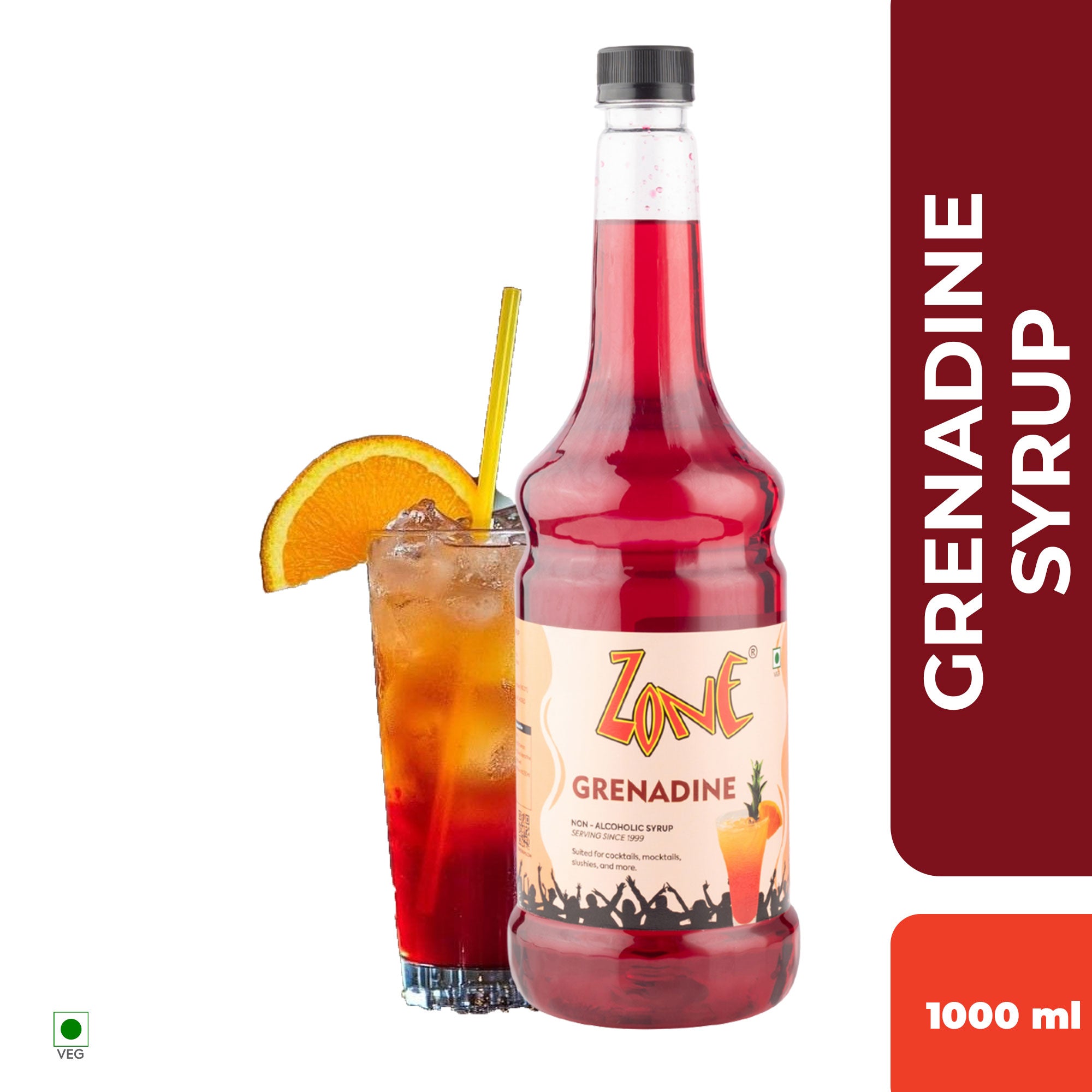 Zone Grenadine Flavoured Syrup 1000ml