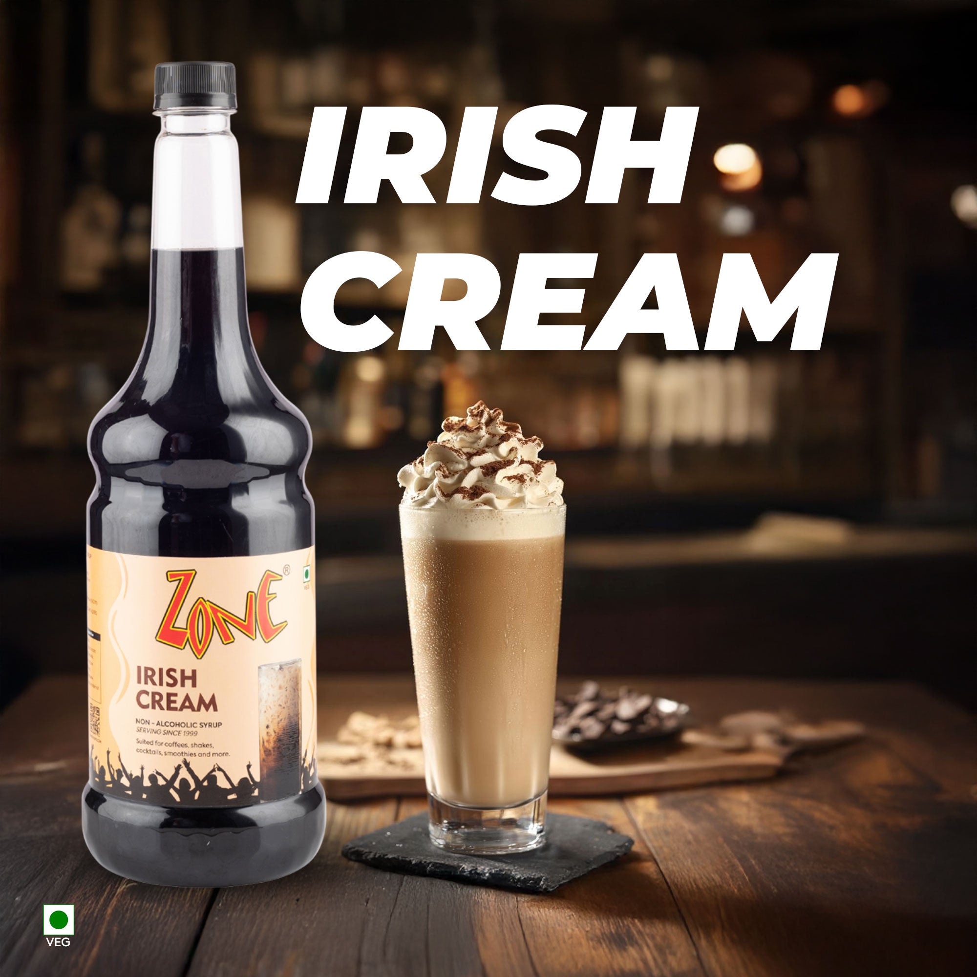 Zone Irish Cream Flavoured Syrup 1000ml