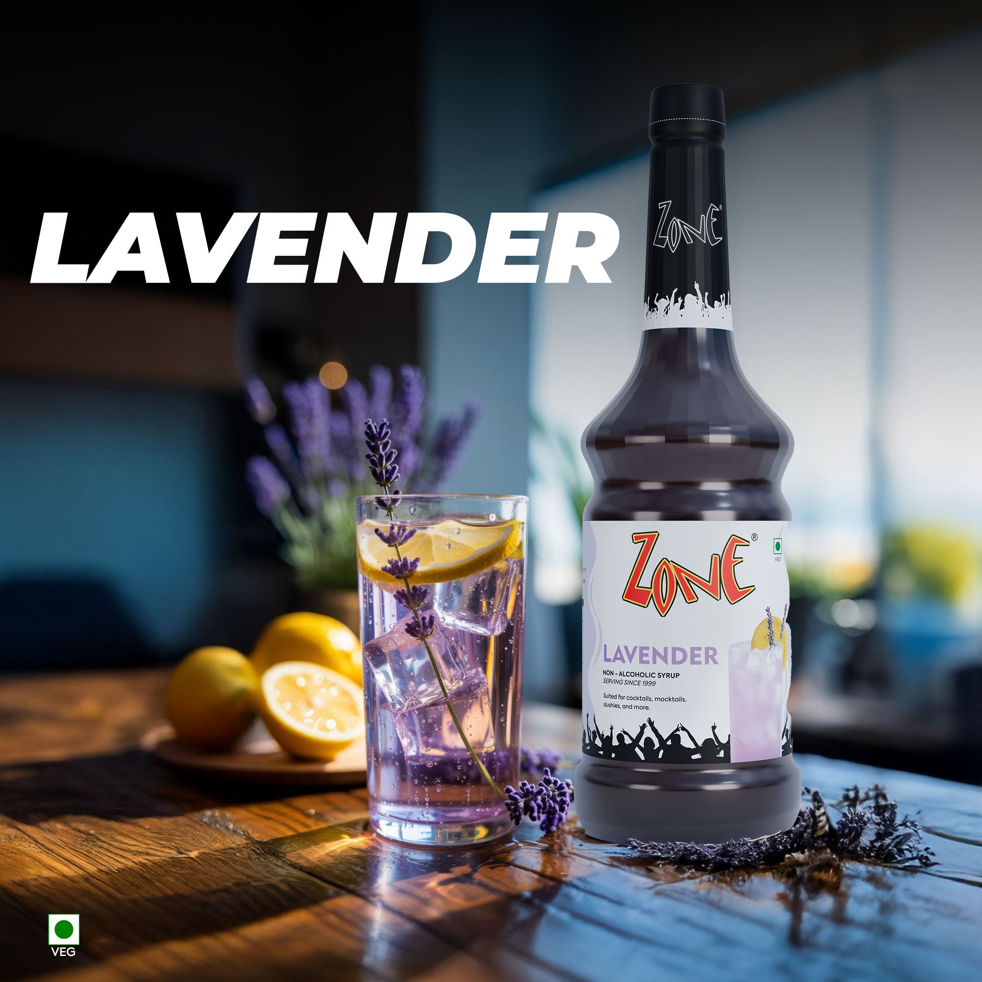 Zone Lavender Flavoured Syrup 1000ml