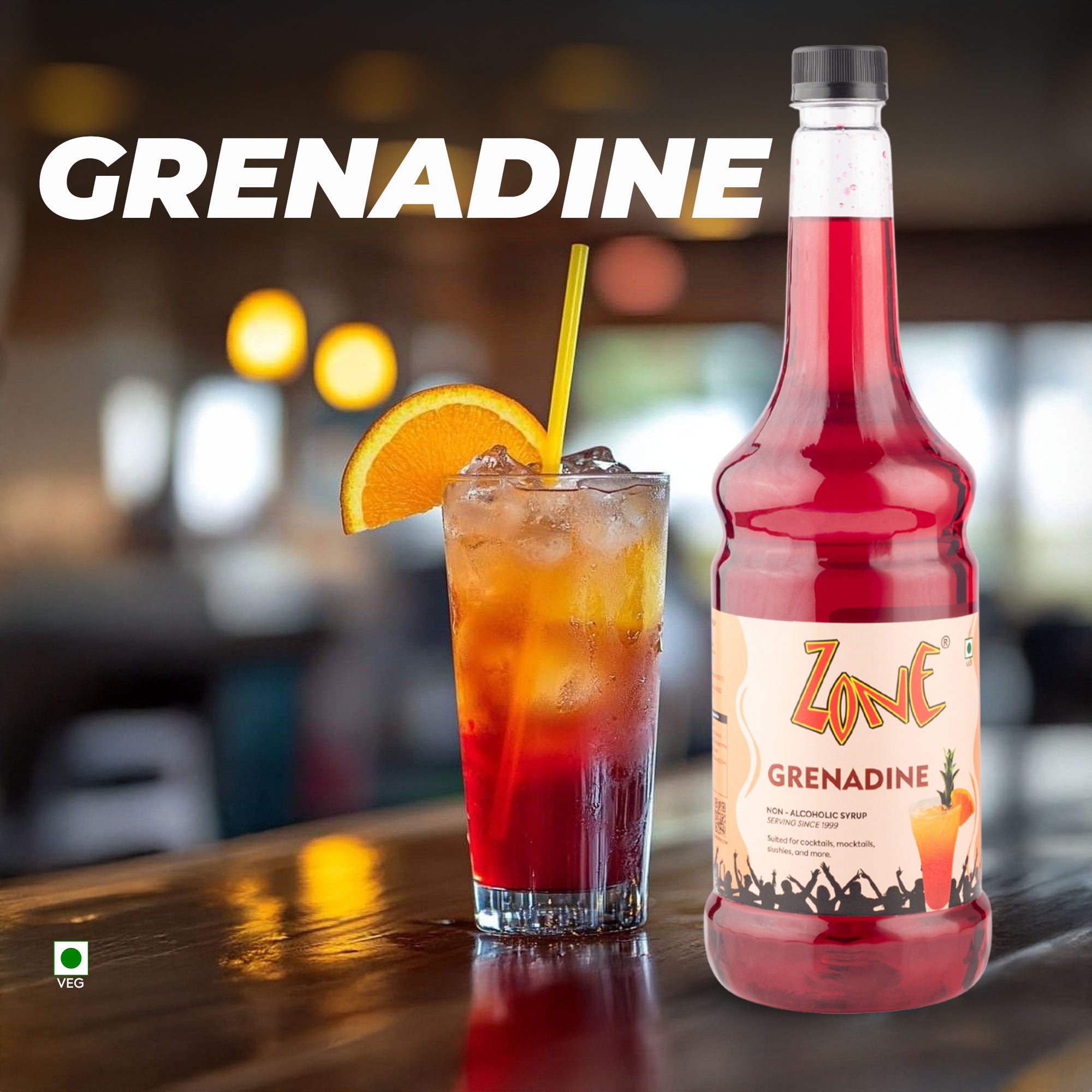 Zone Grenadine Flavoured Syrup 1000ml