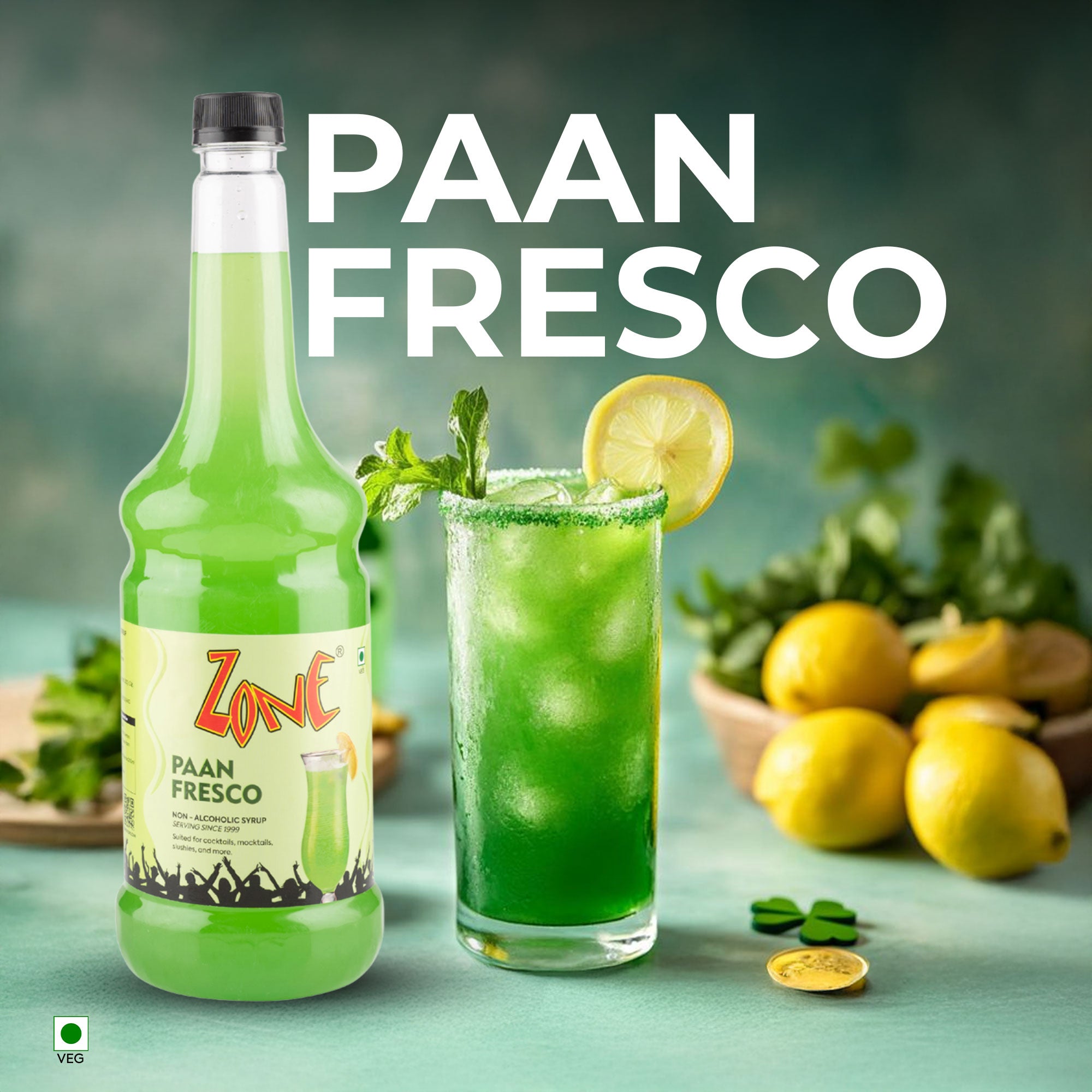 Zone Paan Fresco Flavoured Syrup 1000ml