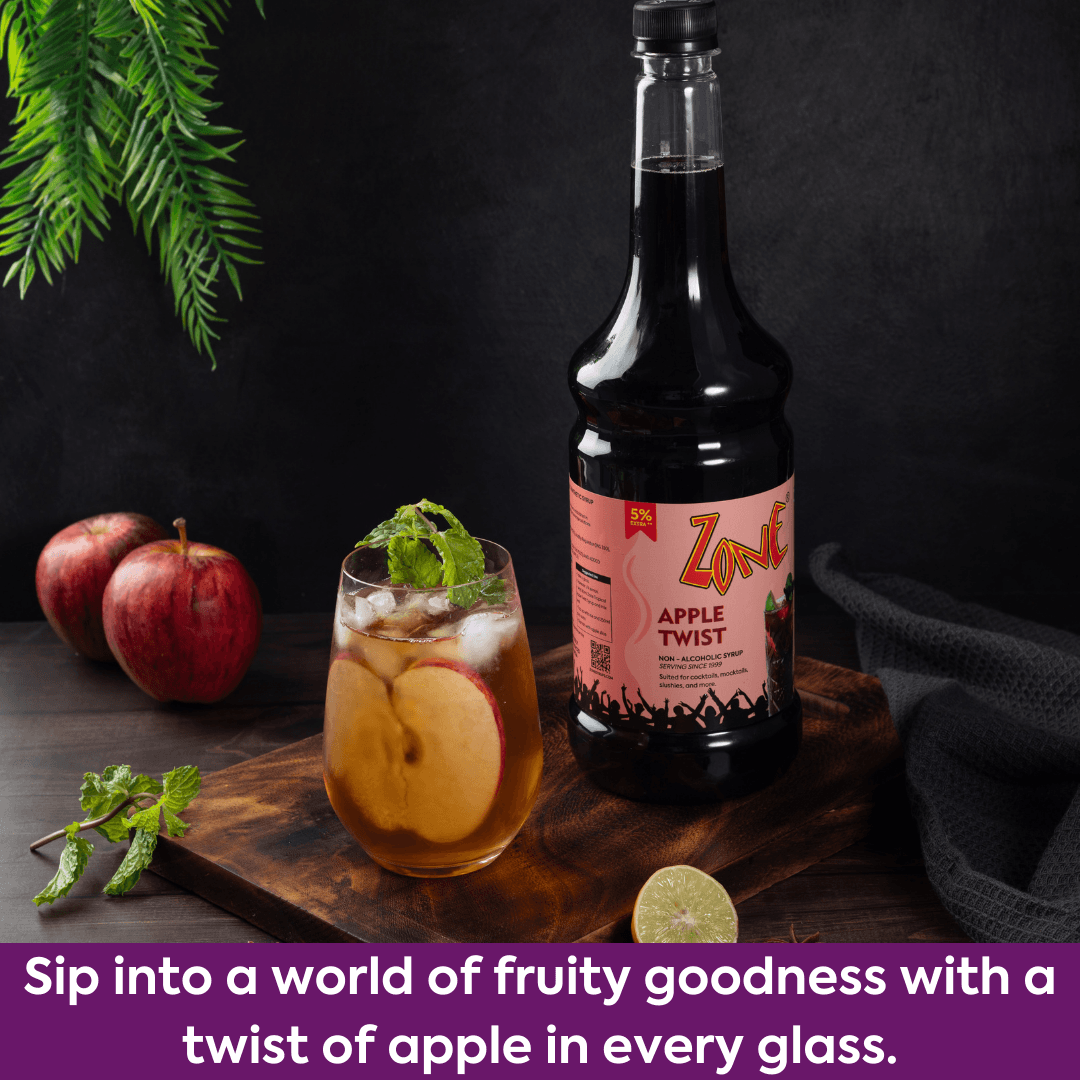 Zone Apple Twist Flavoured Syrup 1000ml