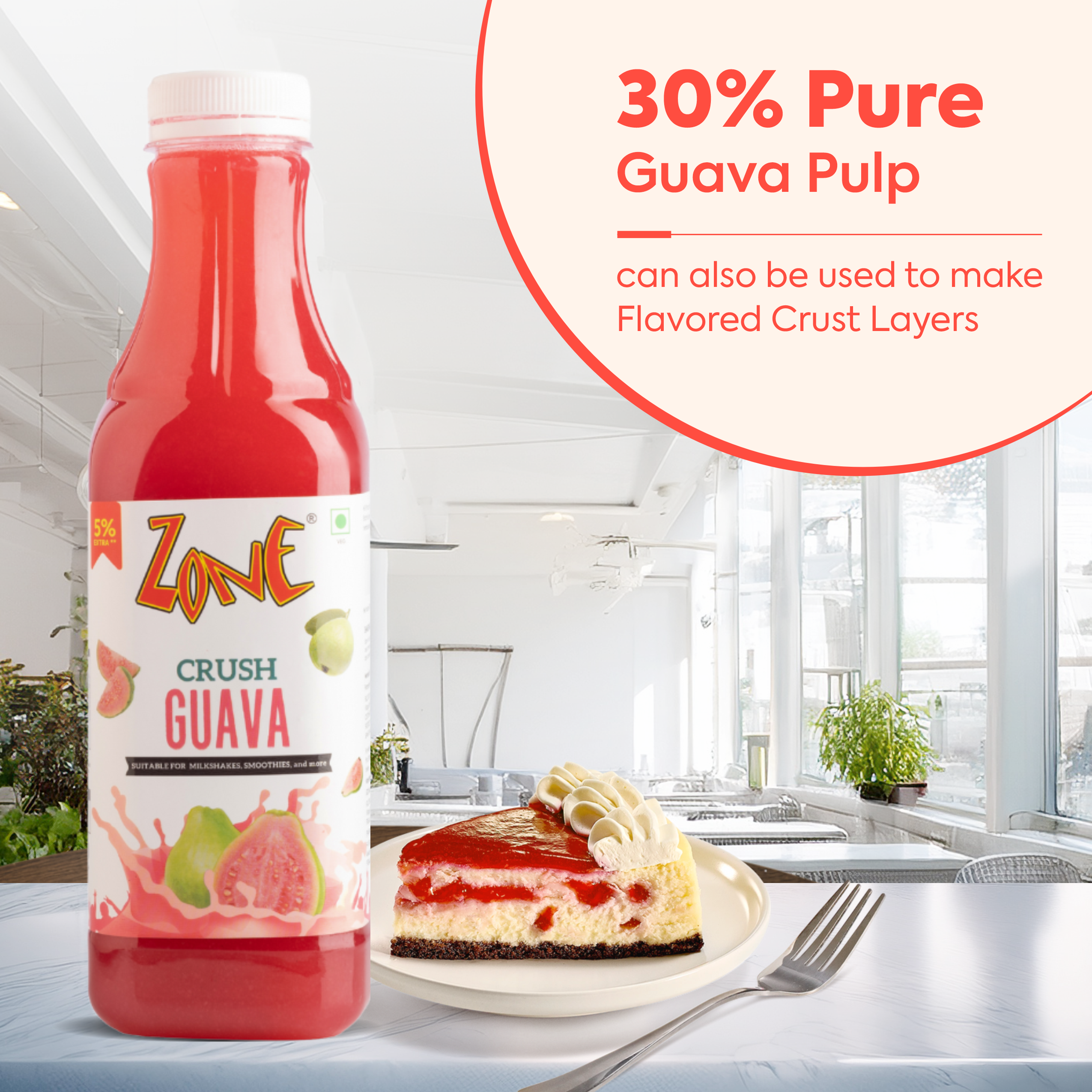 Zone Guava Flavoured Crush 750ml
