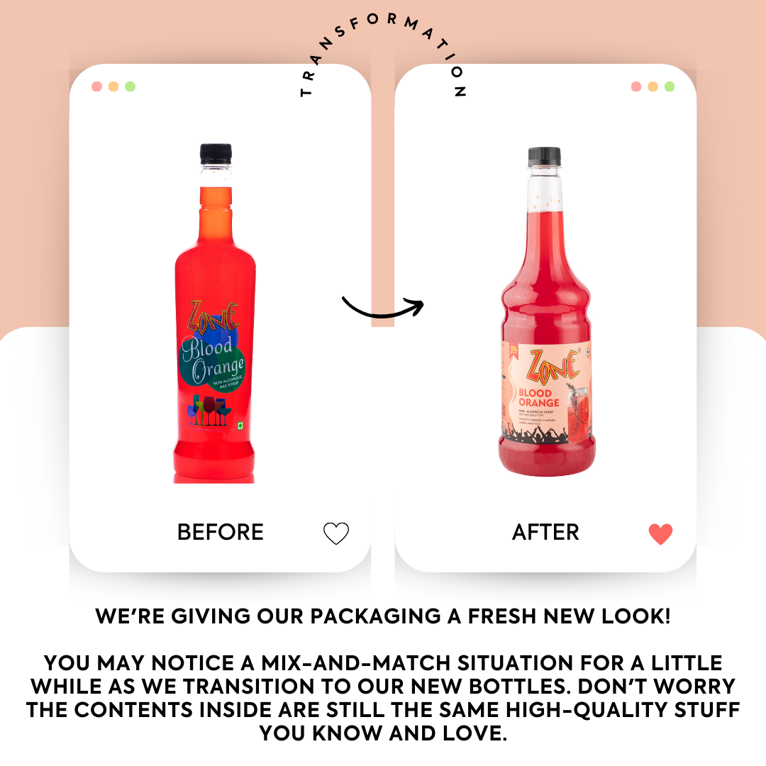 Zone Blood Orange Flavoured Syrup
