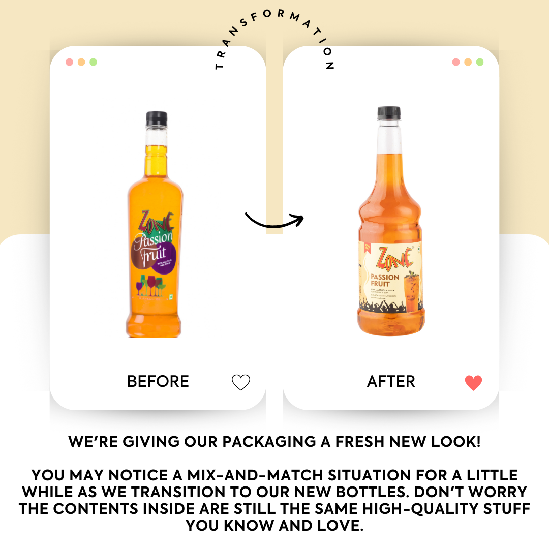 Zone Passion Fruit Flavoured Syrup