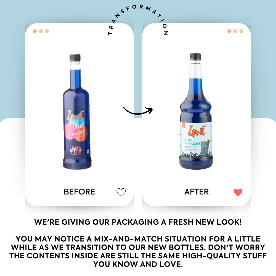 Zone Blue Curacao Flavoured Syrup