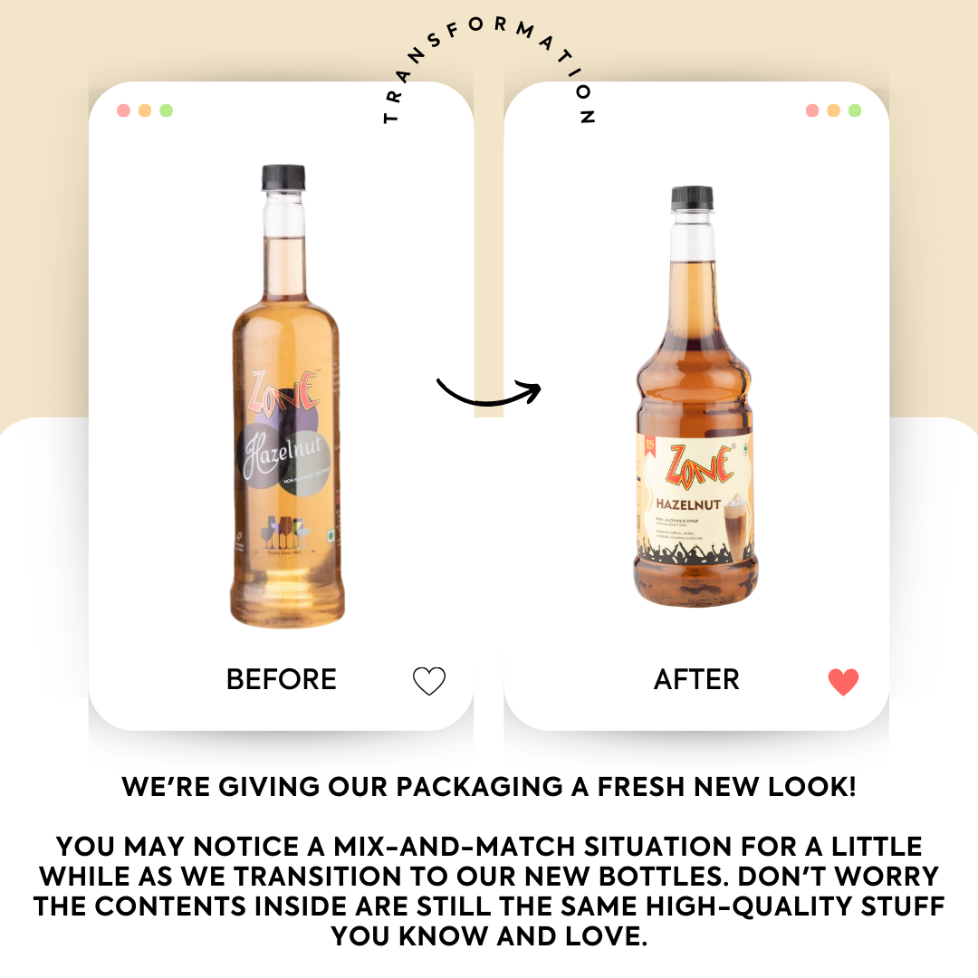 Zone Hazelnut Flavoured Syrup