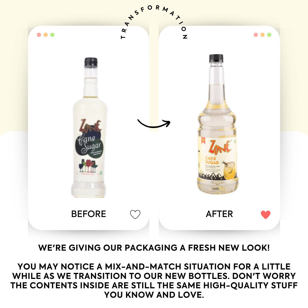 Zone Cane Sugar Flavoured Syrup