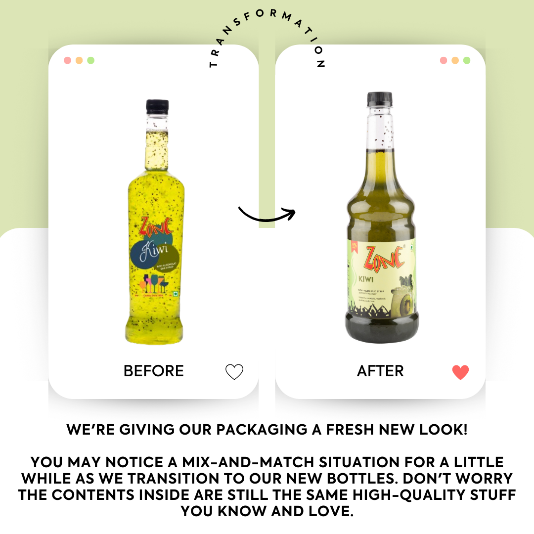 Zone Kiwi Flavoured Syrup