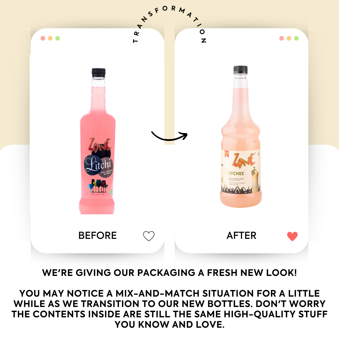 Zone Lychee Flavoured Syrup
