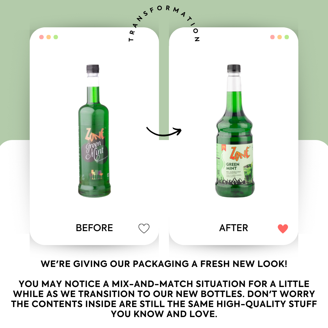 Zone Green Mint Flavoured Syrup