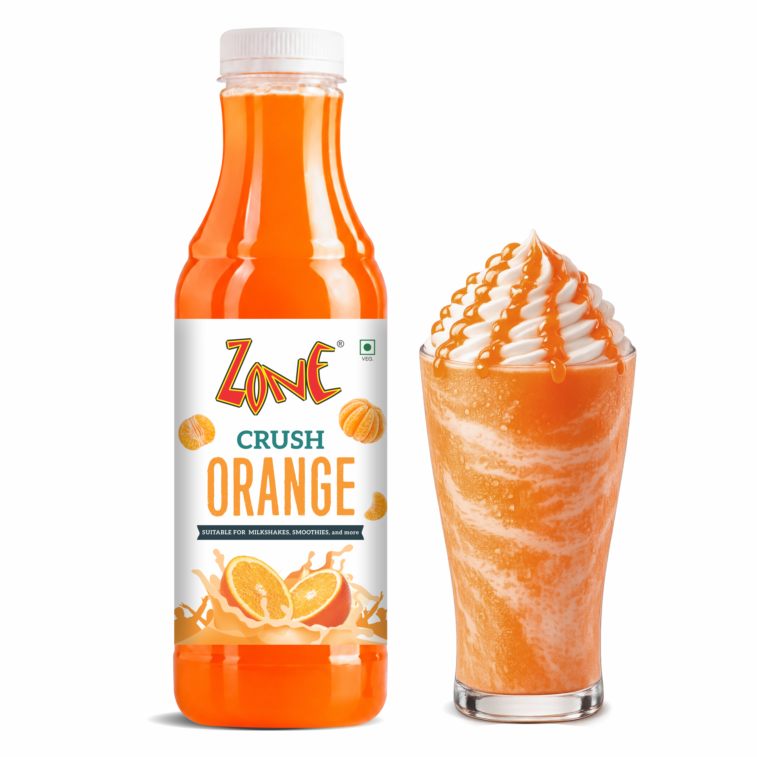 Zone Orange Flavoured Crush 750ml