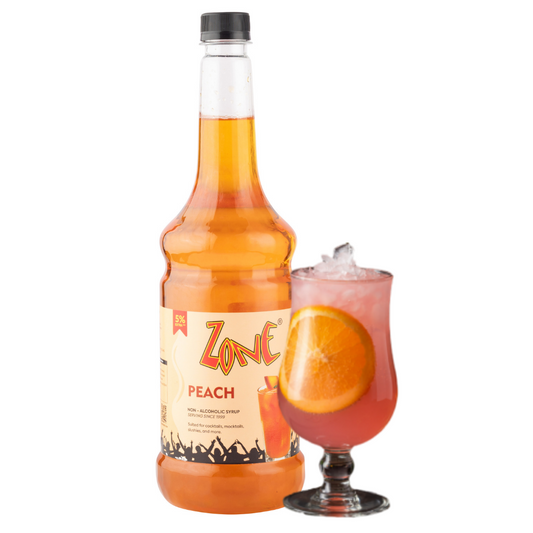 Zone Peach Flavoured Syrup 1050ml