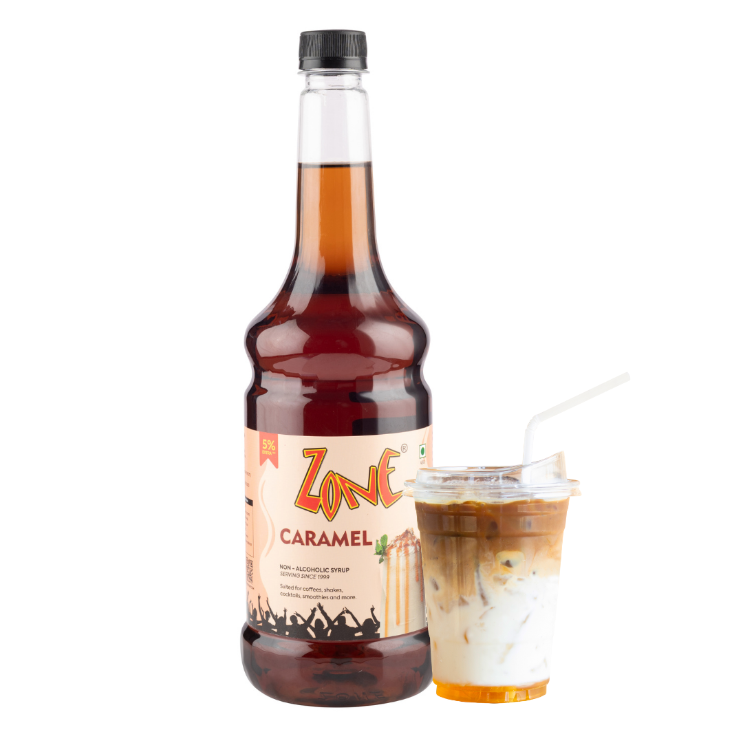 Zone Caramel Flavoured Syrup 1050ml