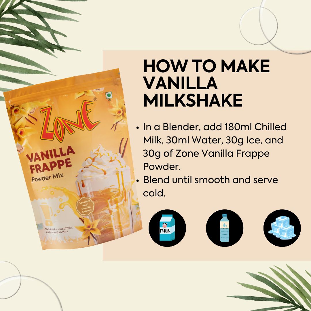 Zone Vanilla Frappe Powder 1kg