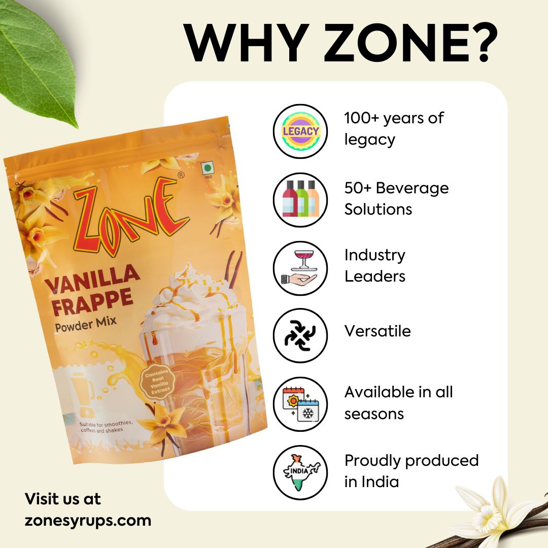 Zone Vanilla Frappe Powder 1kg