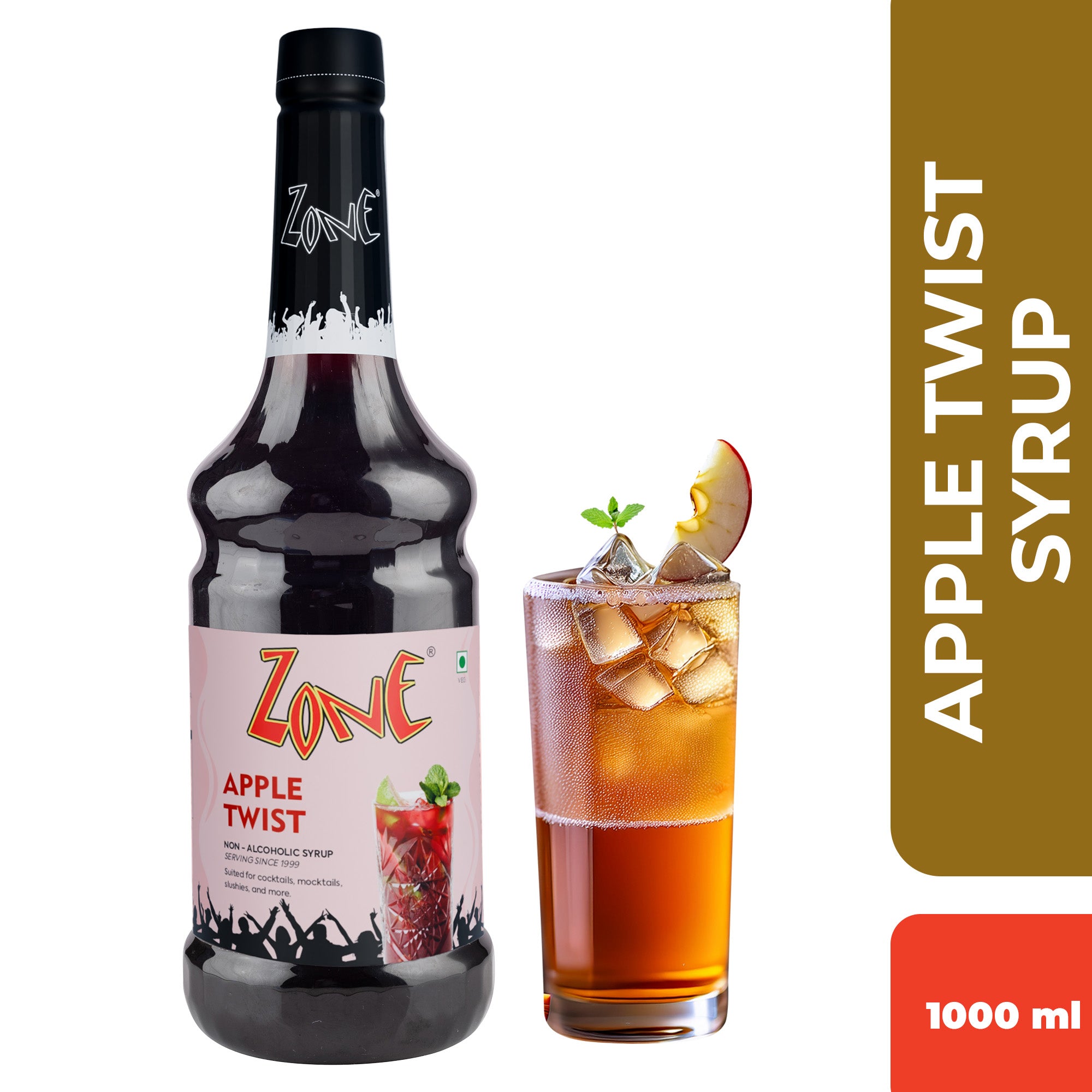 Zone Apple Twist Flavoured Syrup 1000ml