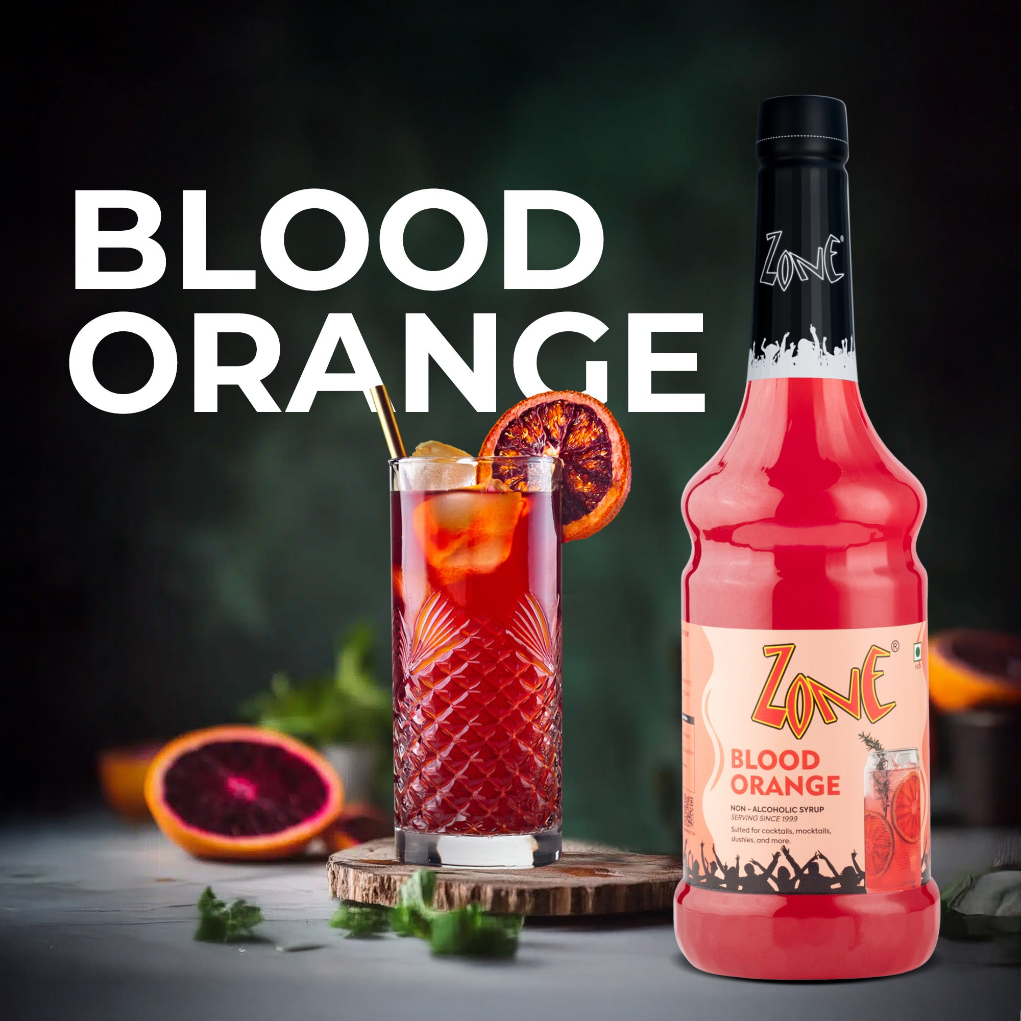 Zone Blood Orange Flavoured Syrup 1000ml