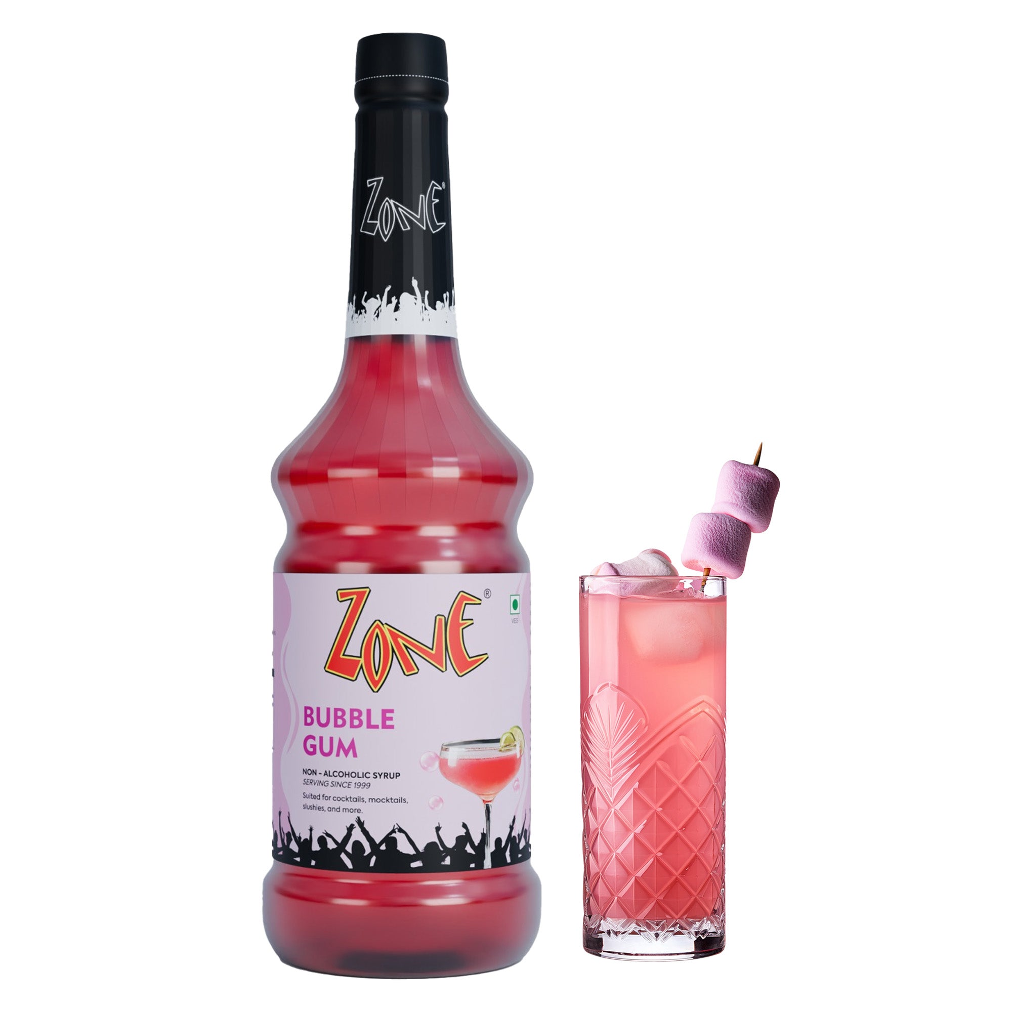 Zone Bubblegum Flavoured Syrup 1000ml