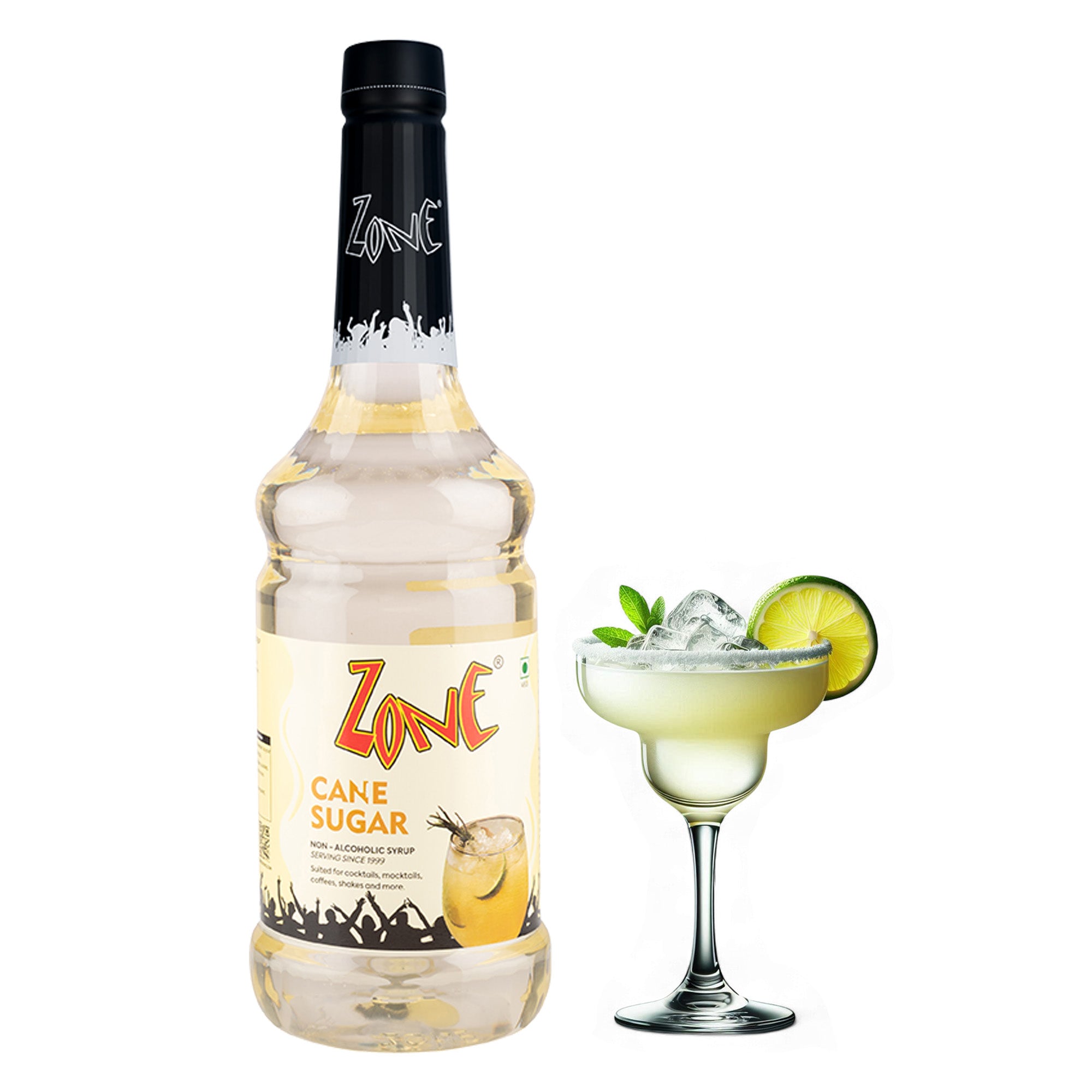 Zone Crane Sugar Flavoured Syrup 1L | Premium Cocktail & Mocktail