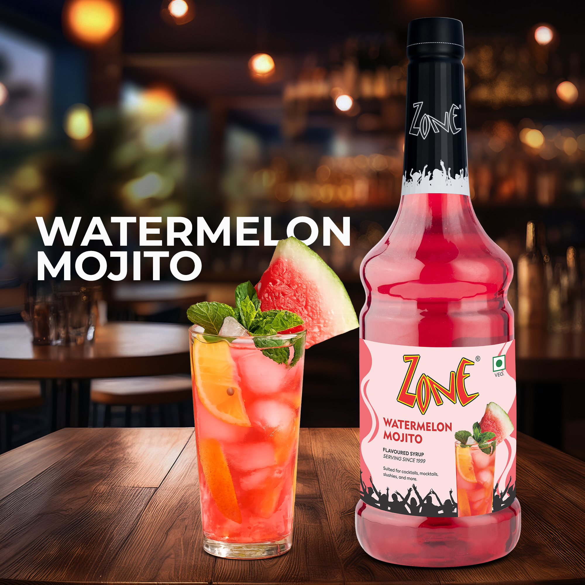Zone Watermelon Mojito Flavoured Syrup 1000ml