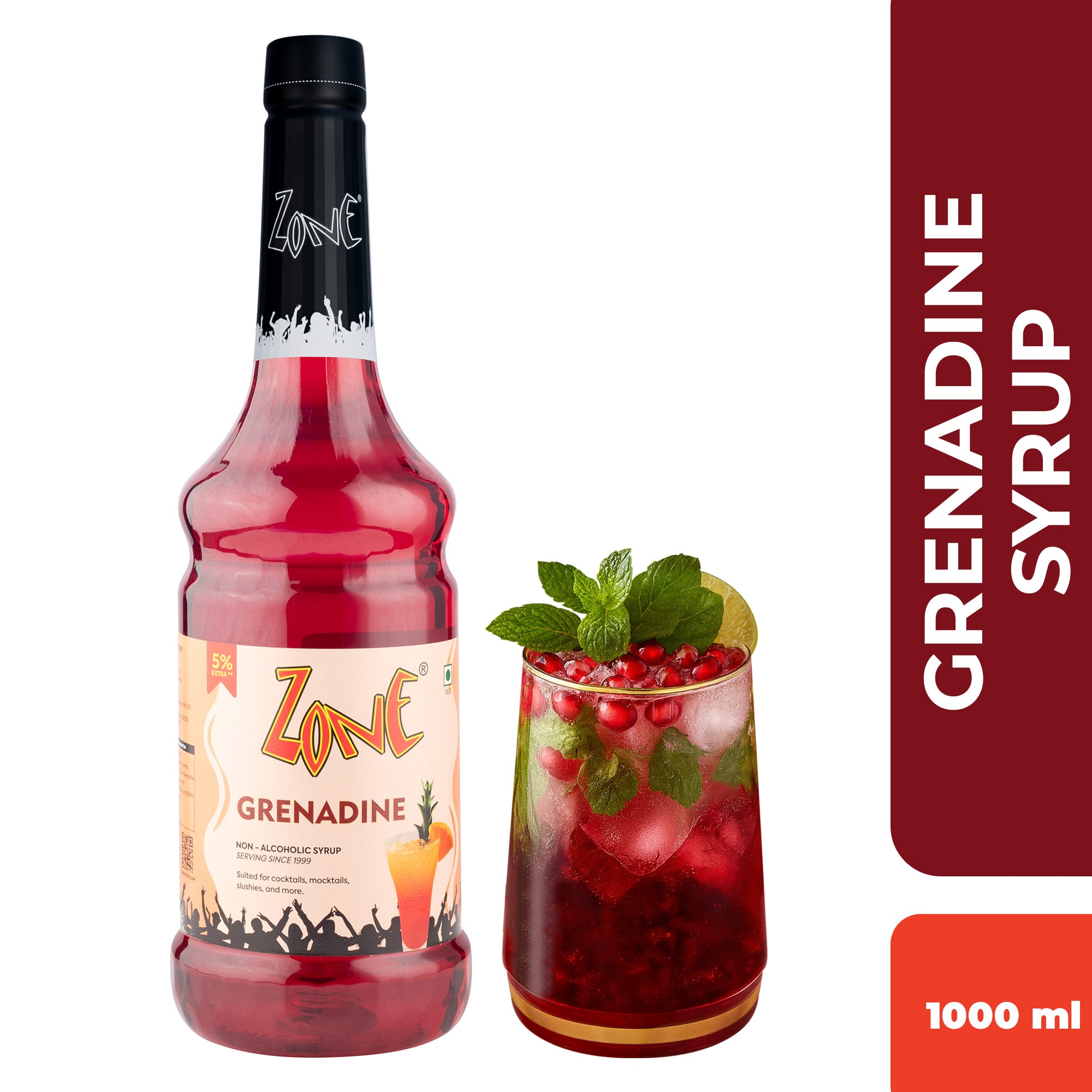 Zone Grenadine Flavoured Syrup 1000ml