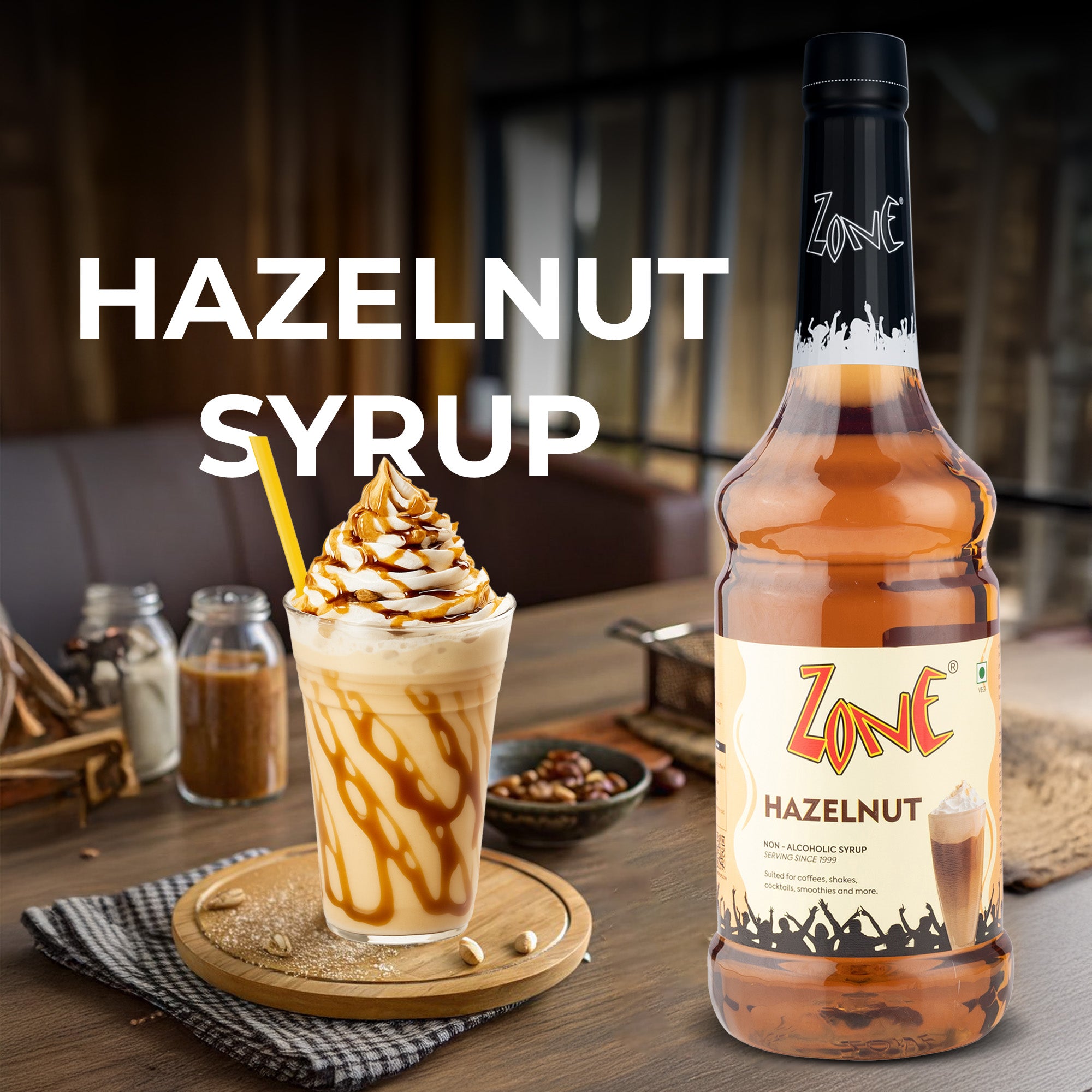 Zone Hazelnut Flavoured Syrup 1000ml