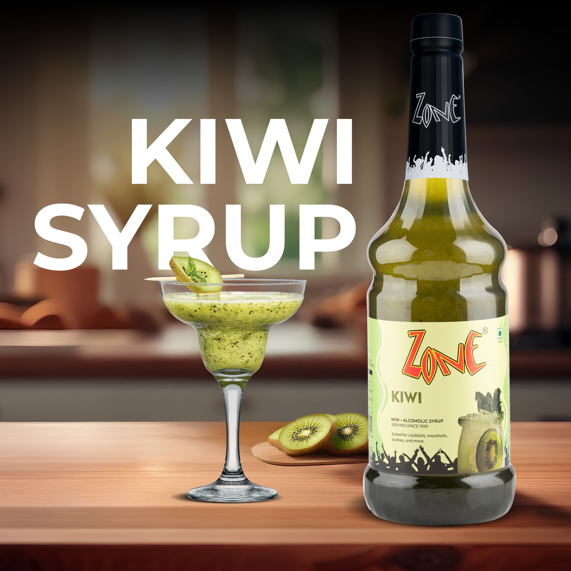 Zone Kiwi Flavoured Syrup 1000ml