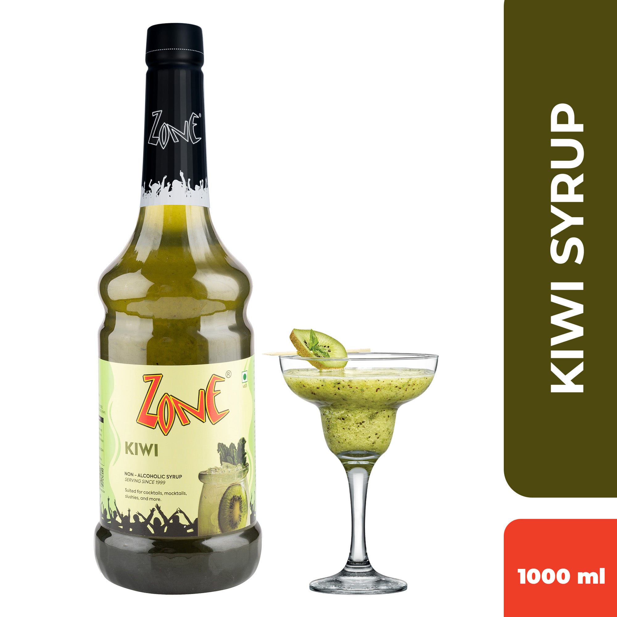 Zone Kiwi Flavoured Syrup 1000ml