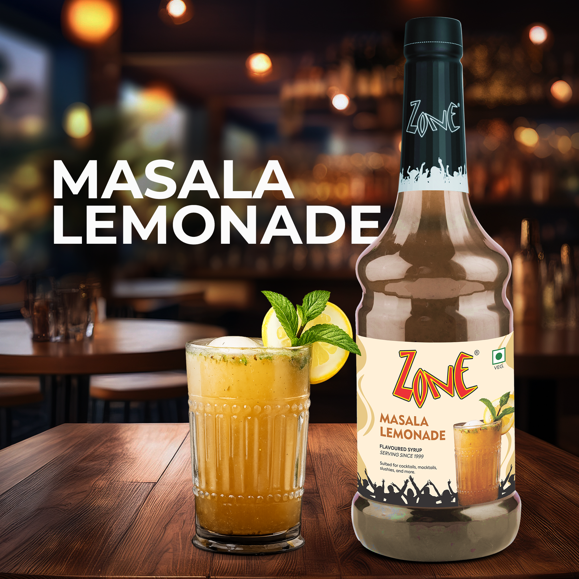 Zone Masala Lemonade Flavoured Syrup 1000ml