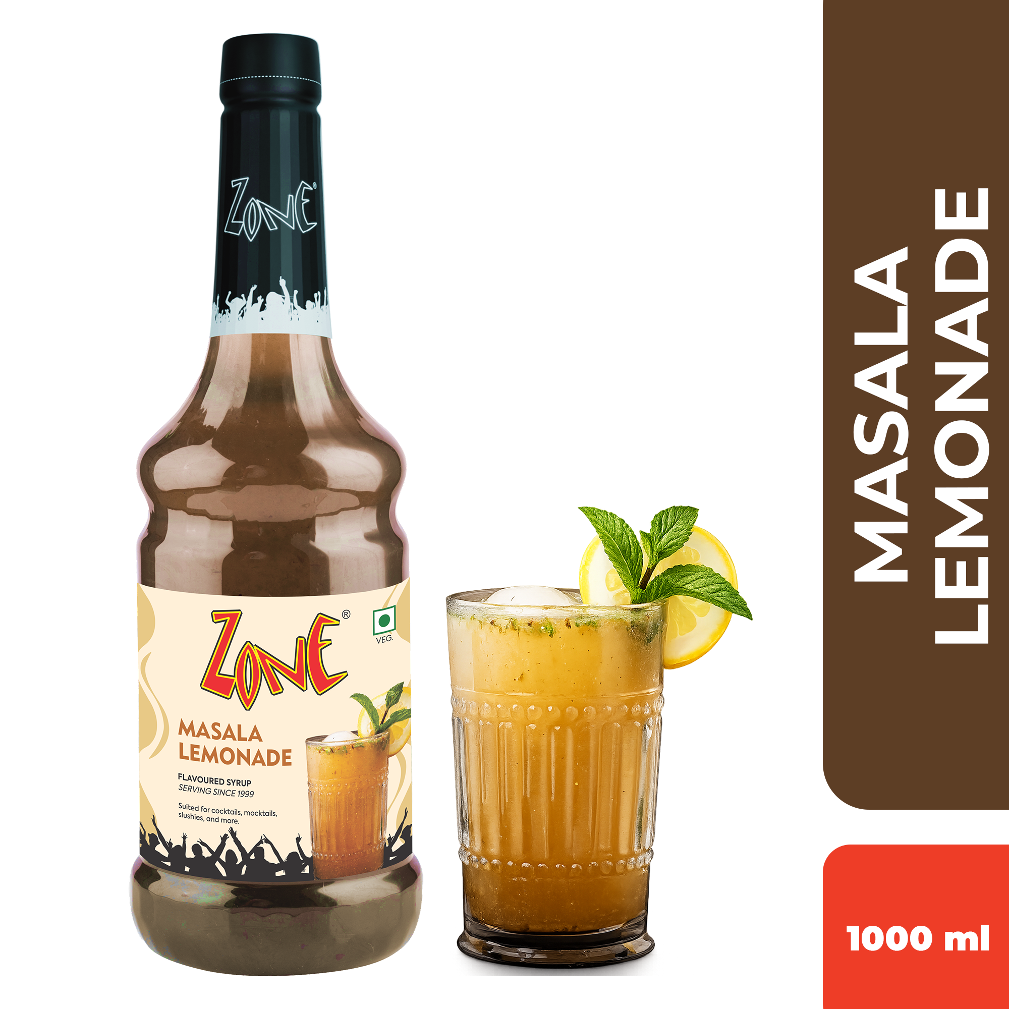 Zone Masala Lemonade Flavoured Syrup 1000ml