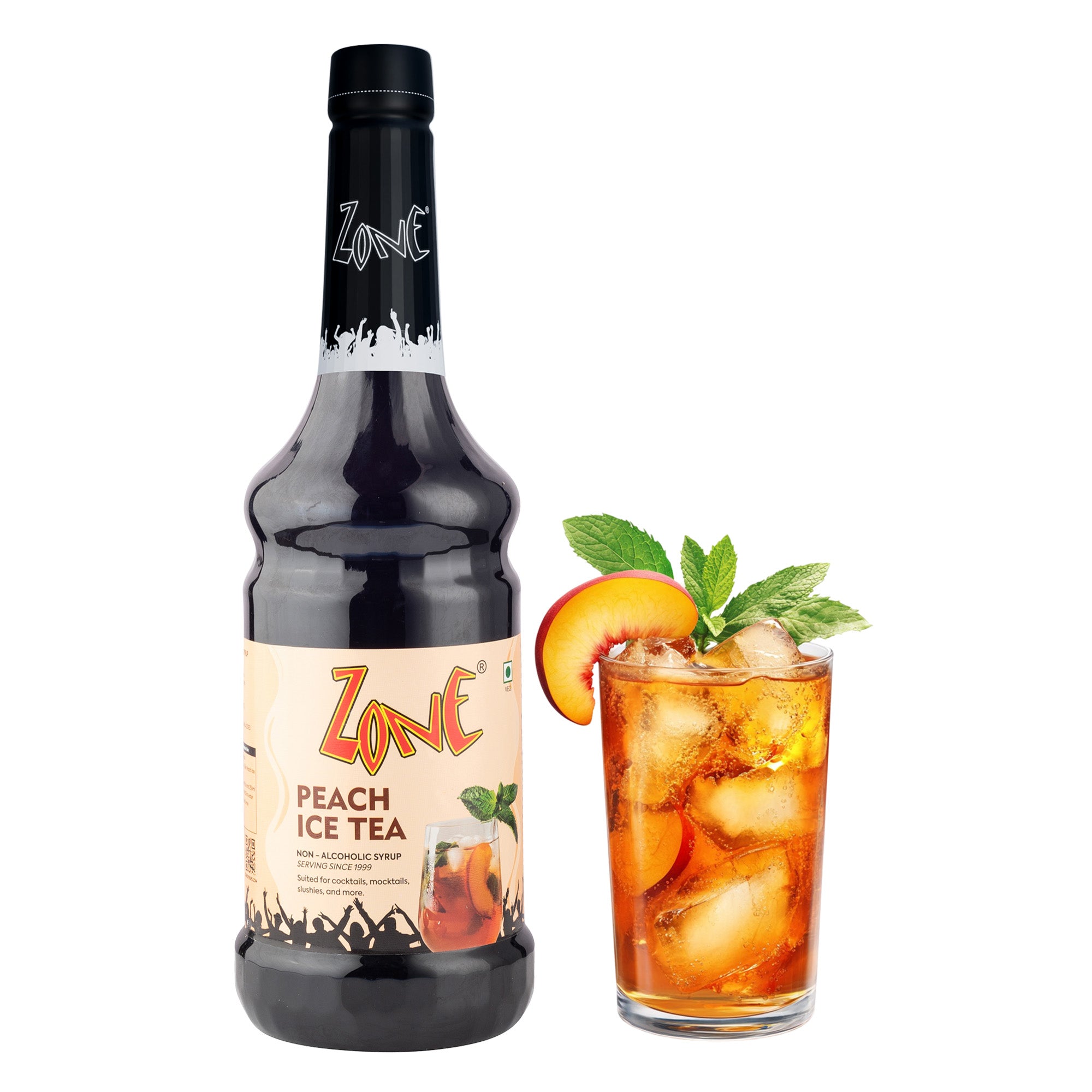 Zone Peach Ice Tea Flavoured Syrup 1000ml
