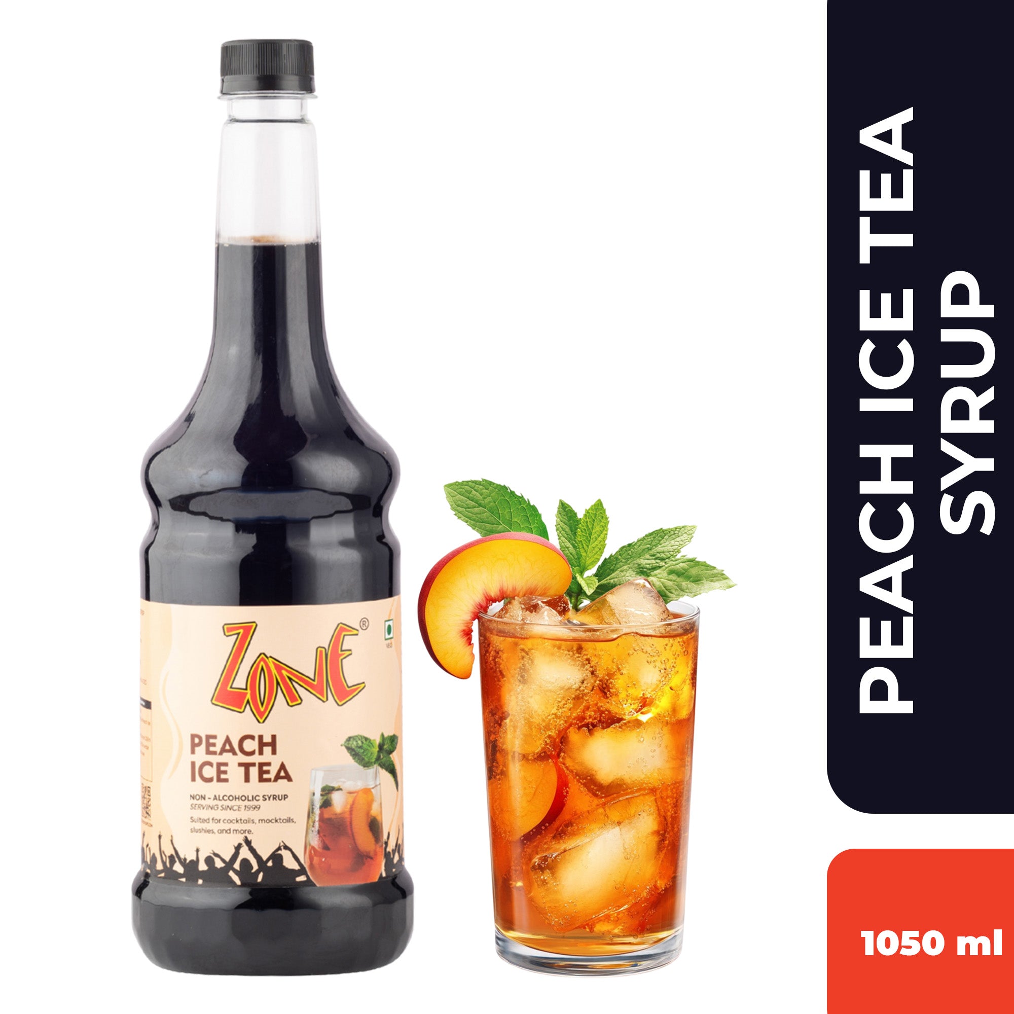 Zone Peach Ice Tea Flavoured Syrup 1000ml