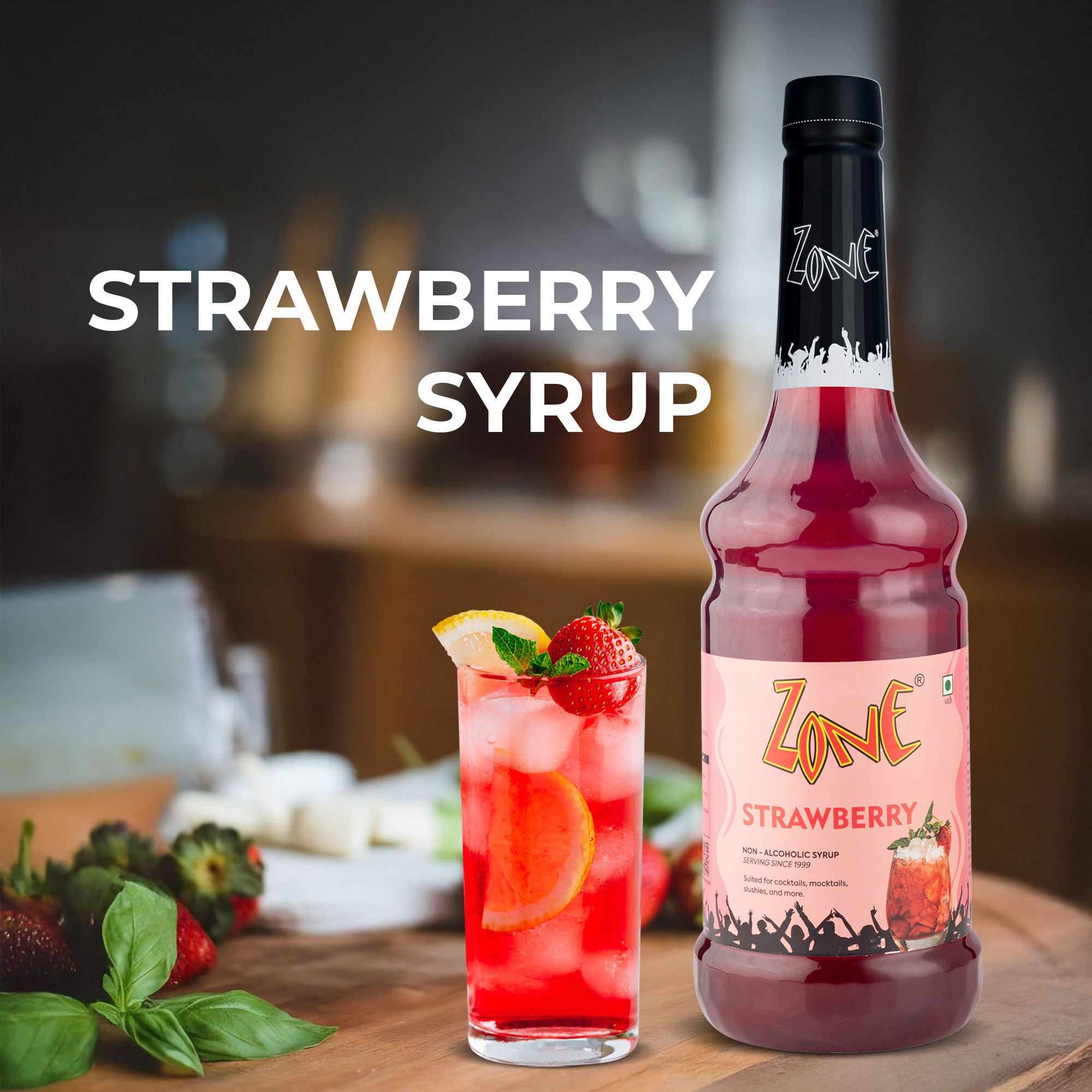 Zone Strawberry Flavoured Syrup