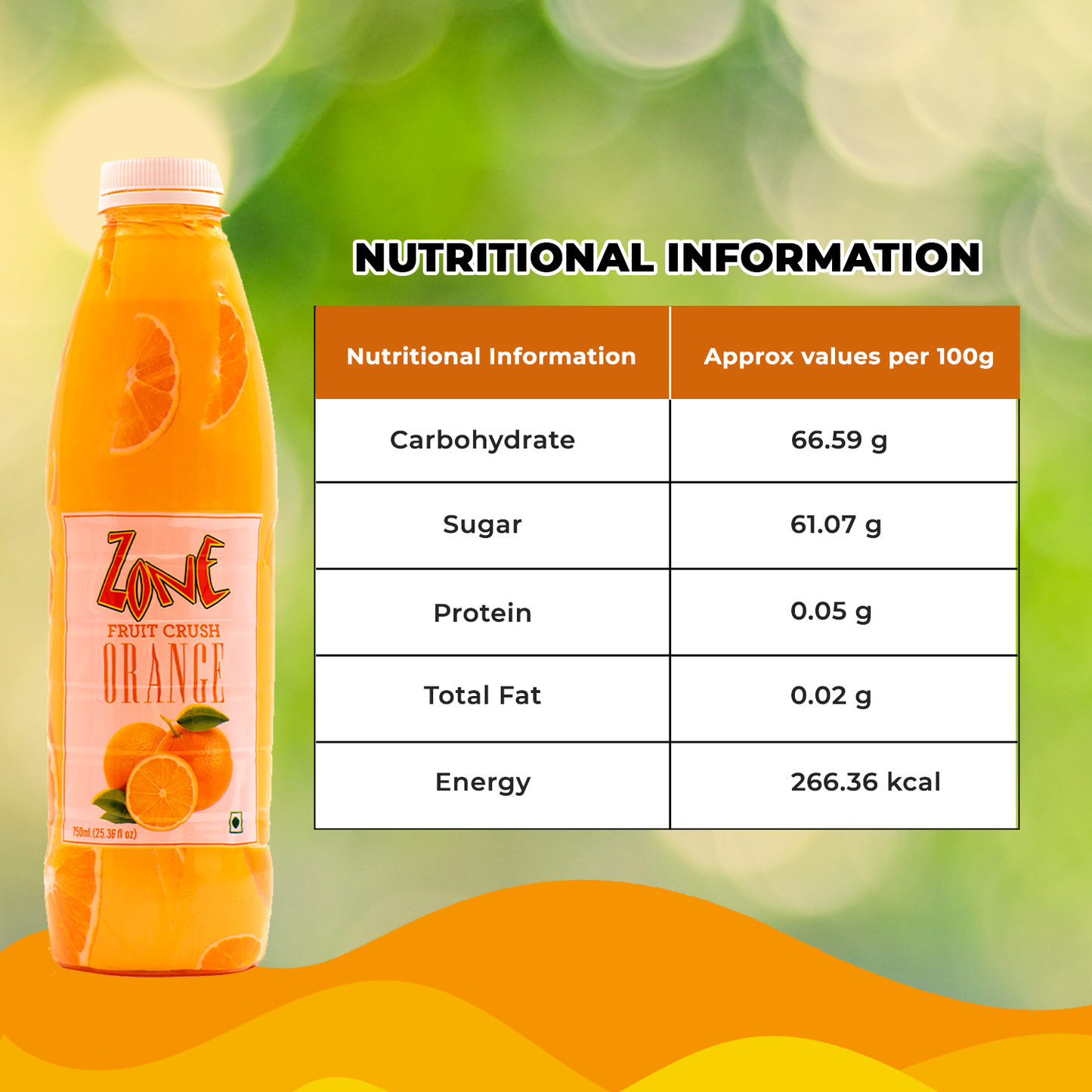 Zone Orange Flavoured Crush