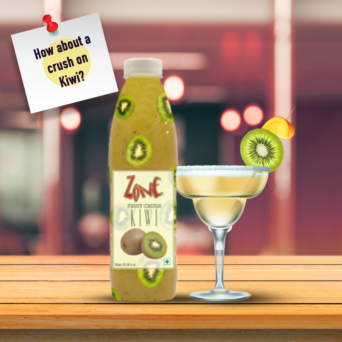 Zone Kiwi Flavoured Crush