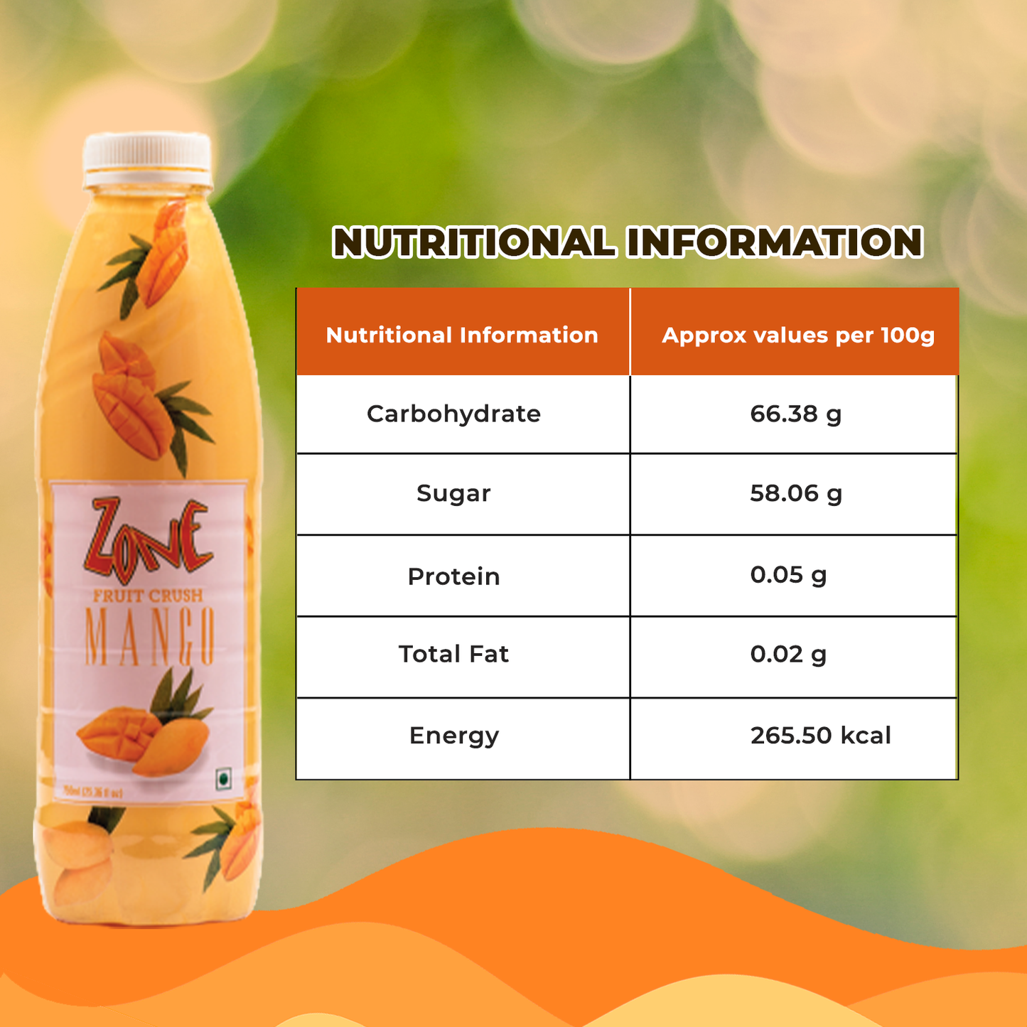 Zone Mango Flavoured Crush