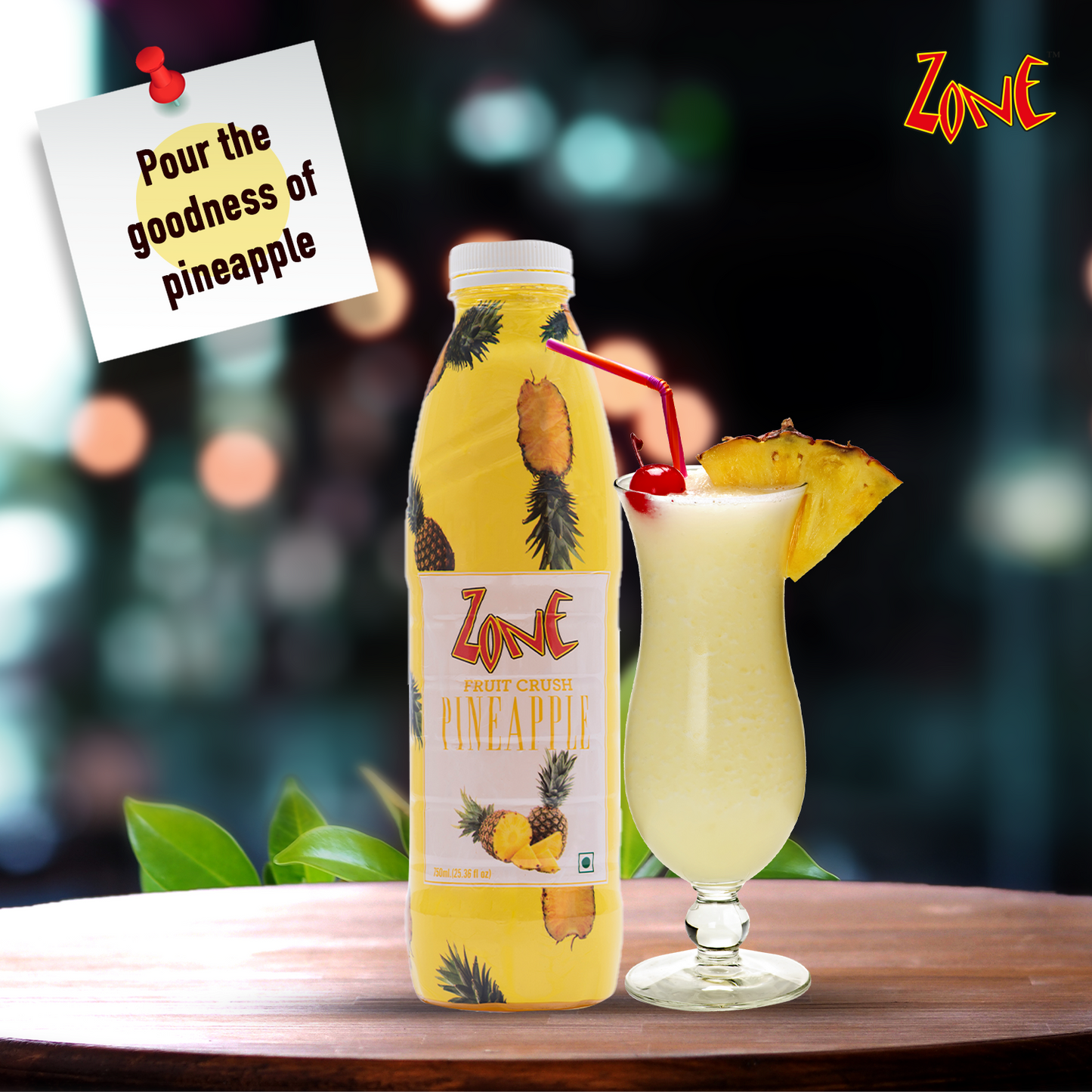 Zone Pineapple Flavoured Crush