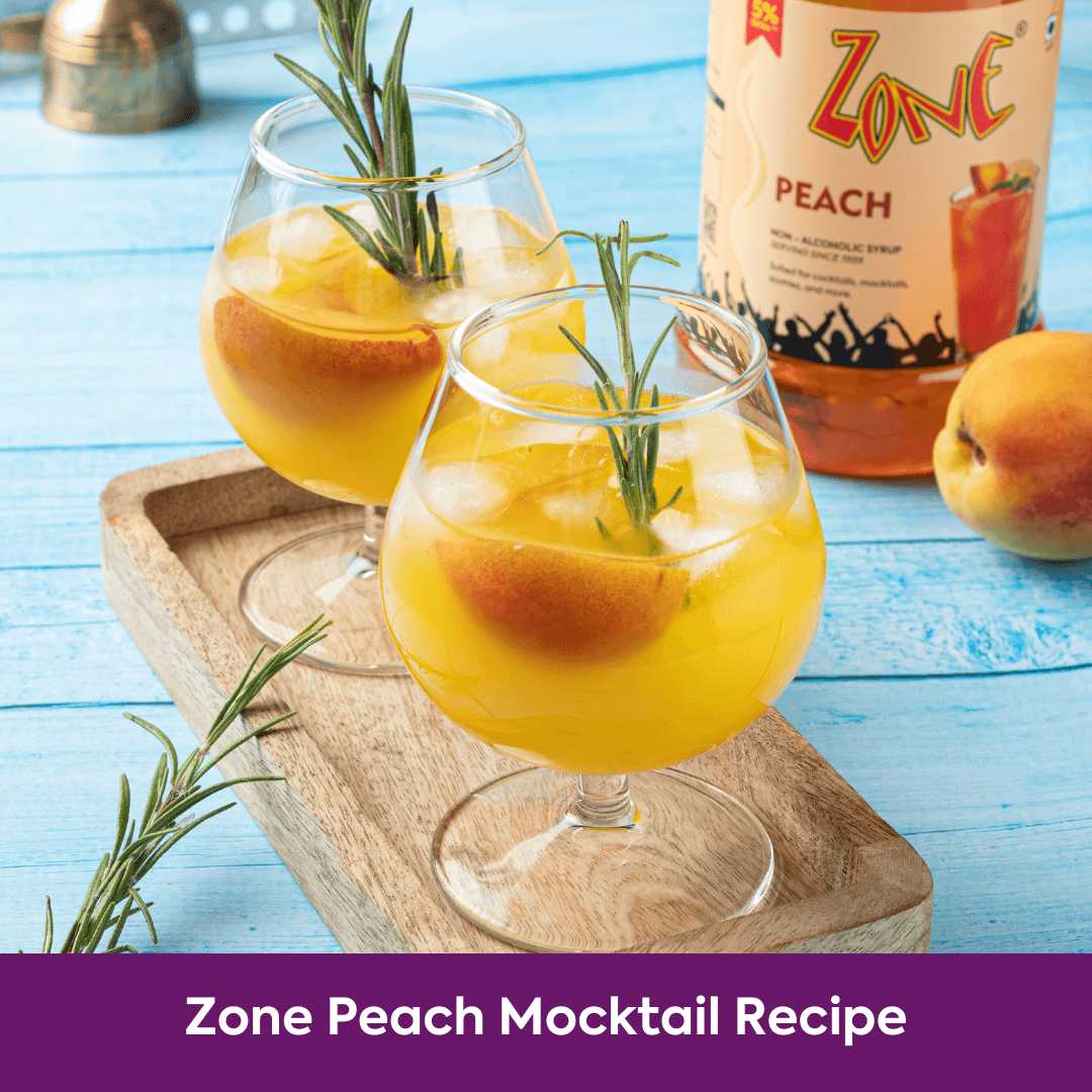 Zone Peach Mocktail Recipe