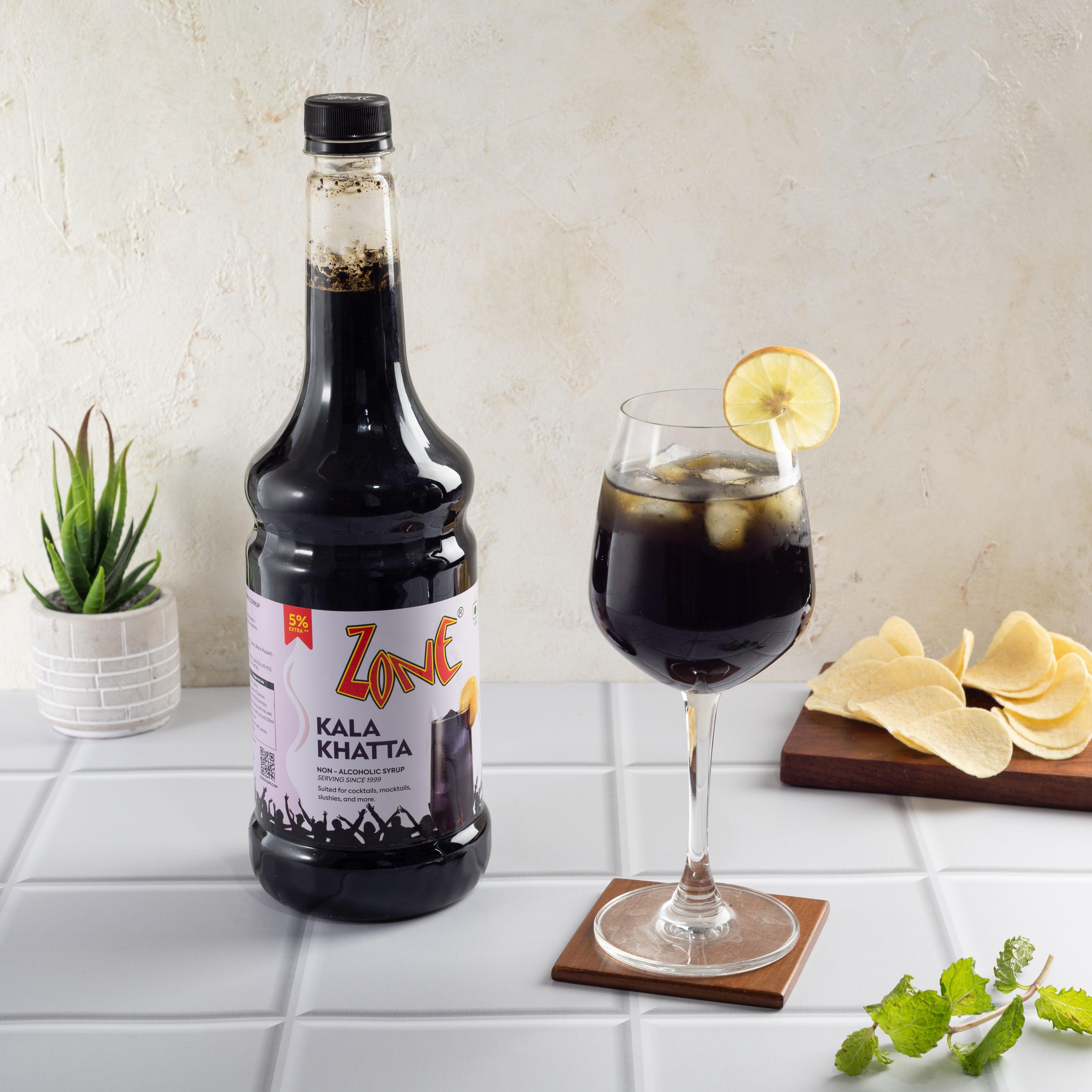 Kala Khatta Syrup for Mocktails, Cocktails & more | Zone Syrups