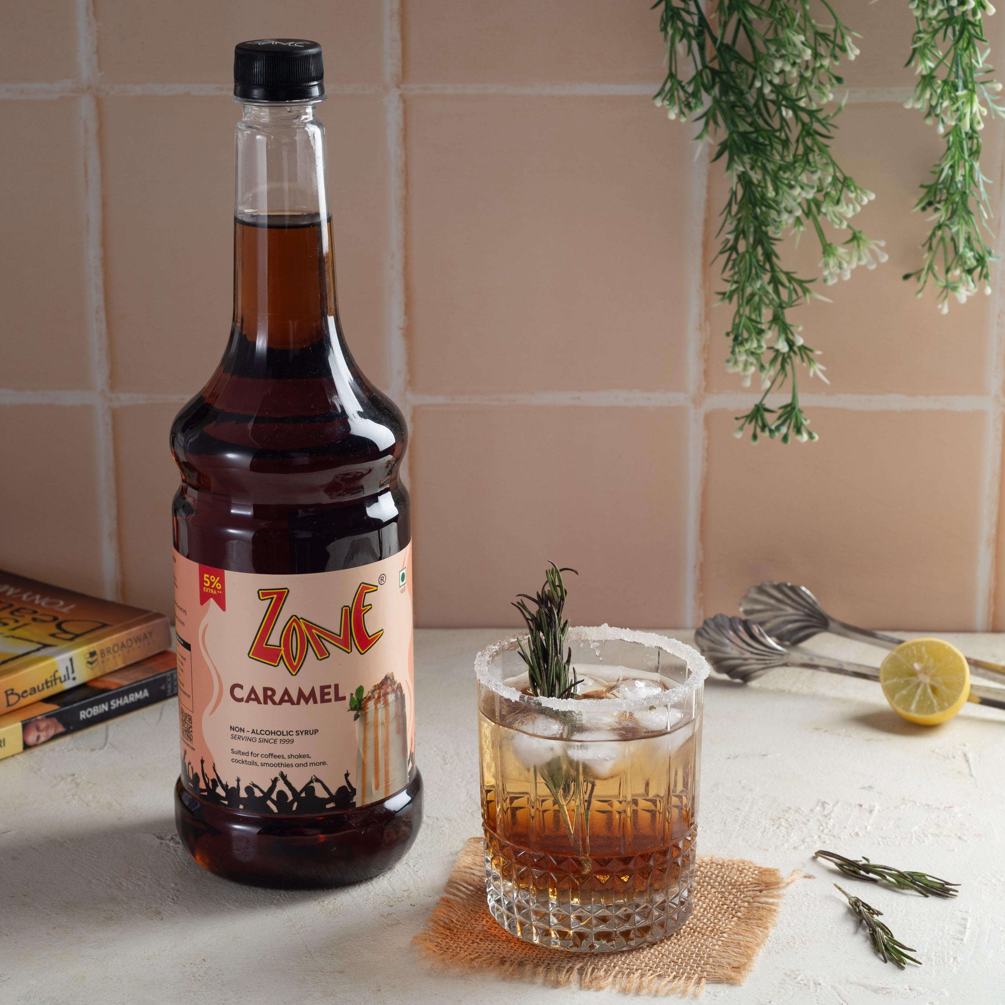 Caramel Syrup for Coffees, Shakes and Smoothies | Zone Syrups – ZONE