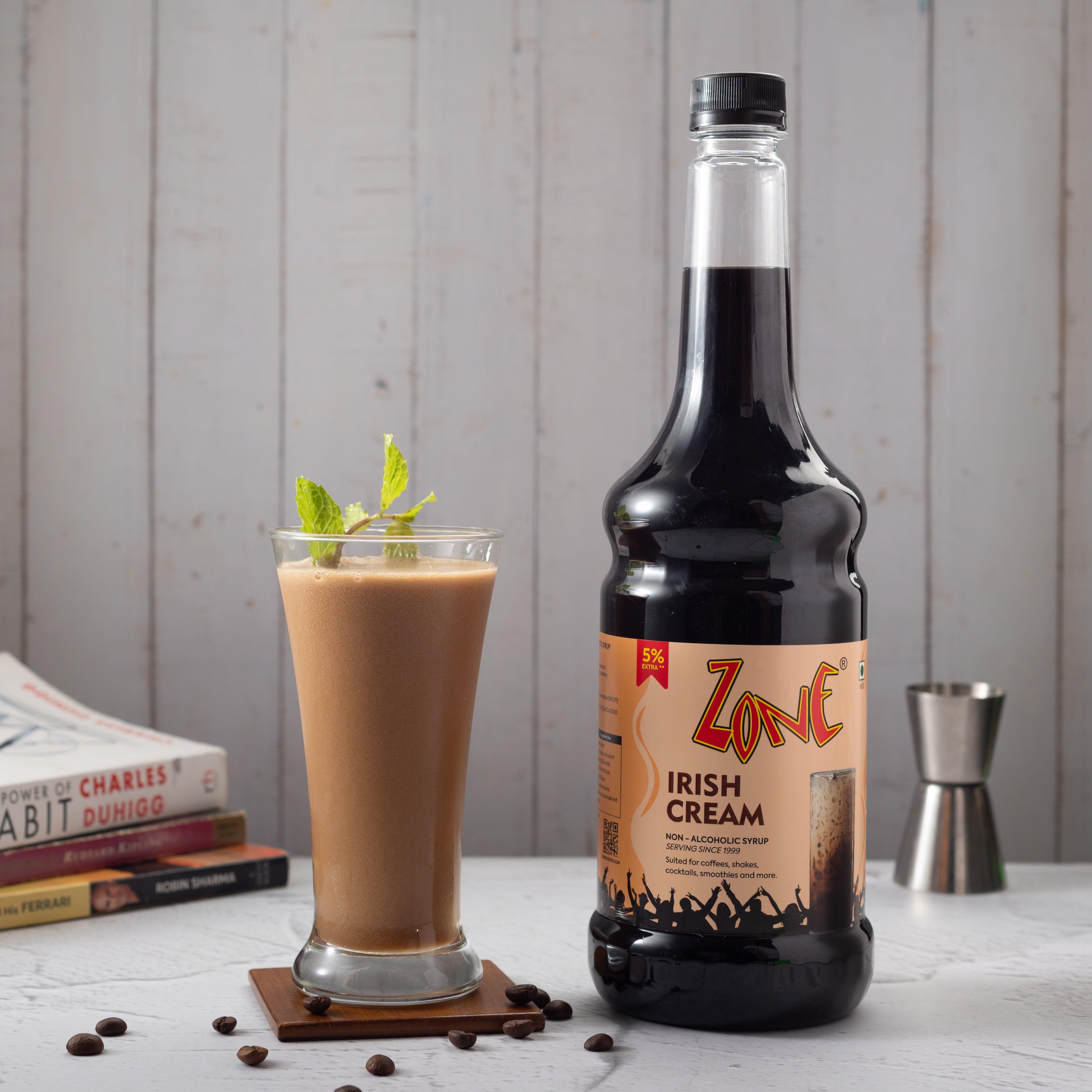 Irish Cream Latte | #coffee | Zone Mocktail Syrups