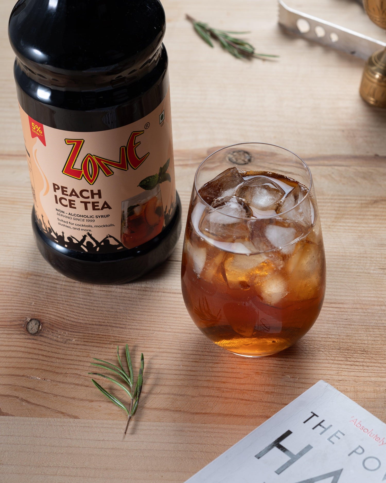 How to make Refreshing Peach Ice Tea at Home | Zone Syrups