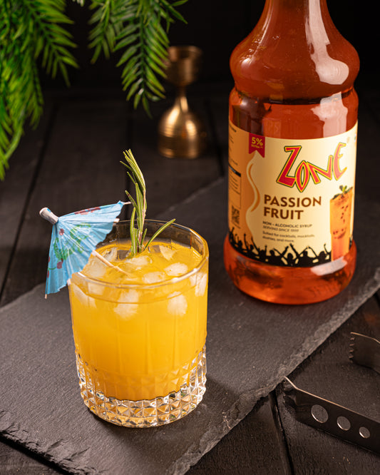 Passion Fruit Iced Coffee | Coffee Series | Zone Syrups