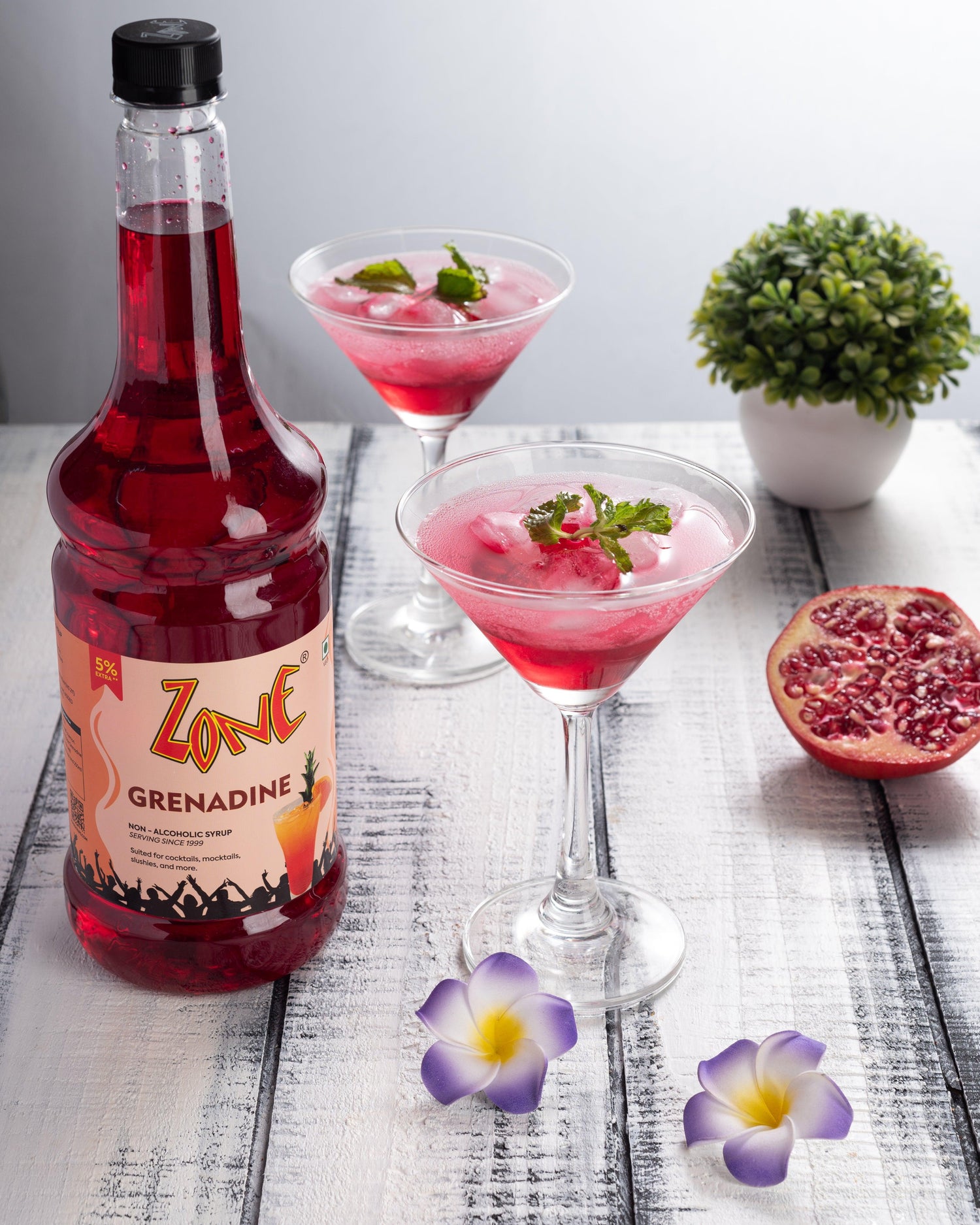 Pomegranate Mocktail Recipe | Zone Syrups