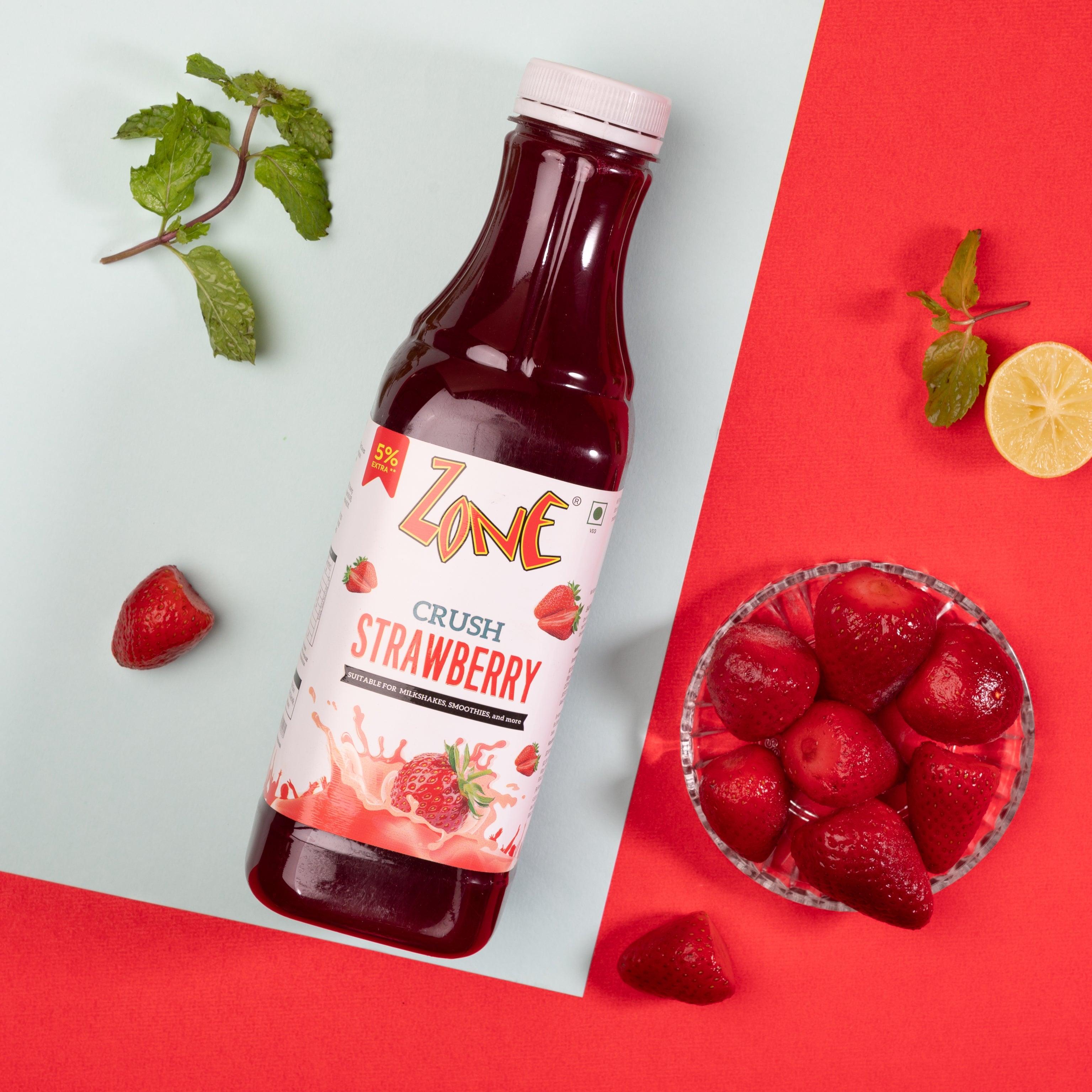 Elevate Your Beverages and Desserts with Zone’s Strawberry Fruit Crush