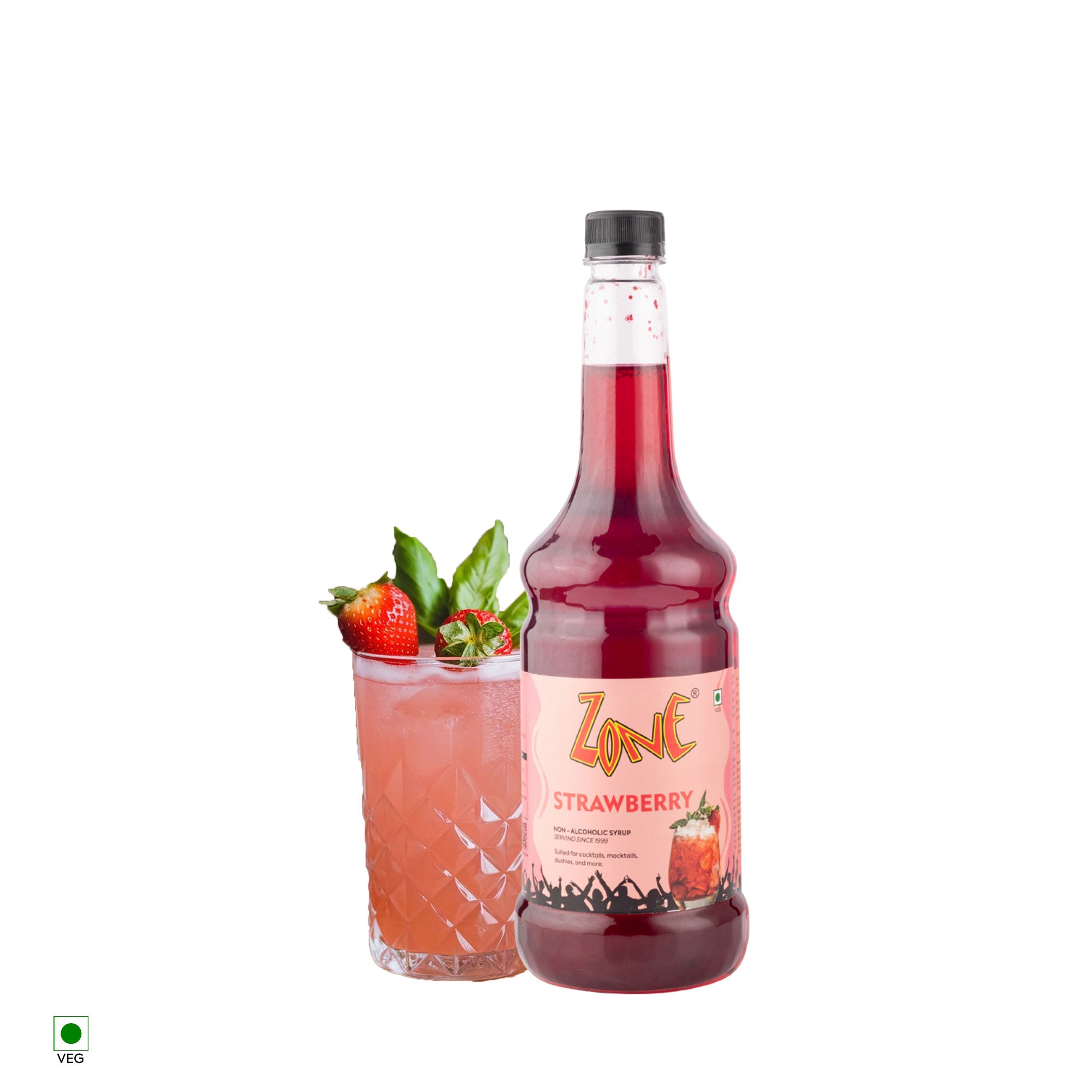 Zone Strawberry Flavoured Syrup 1000ml