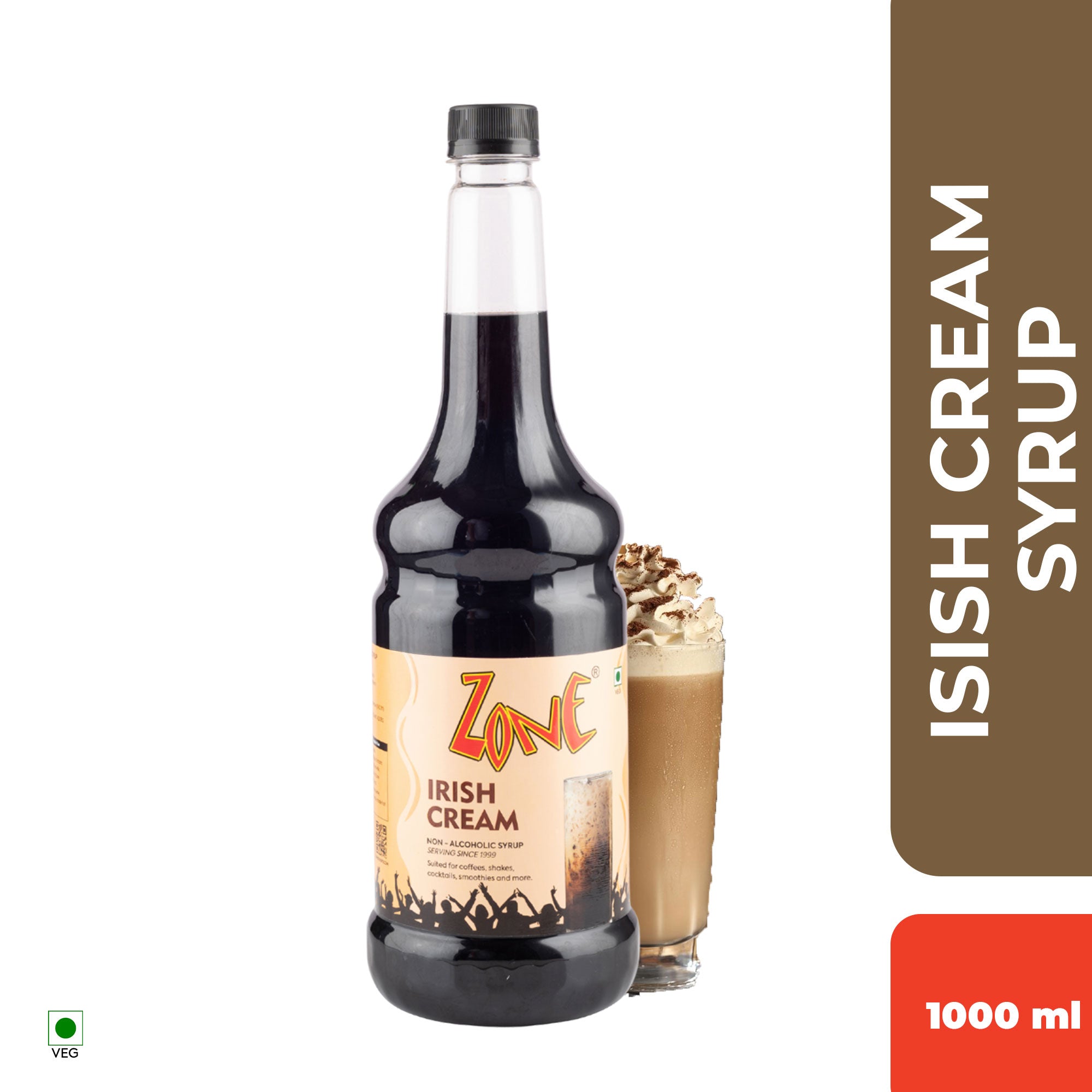 Zone Irish Cream Flavoured Syrup 1000ml