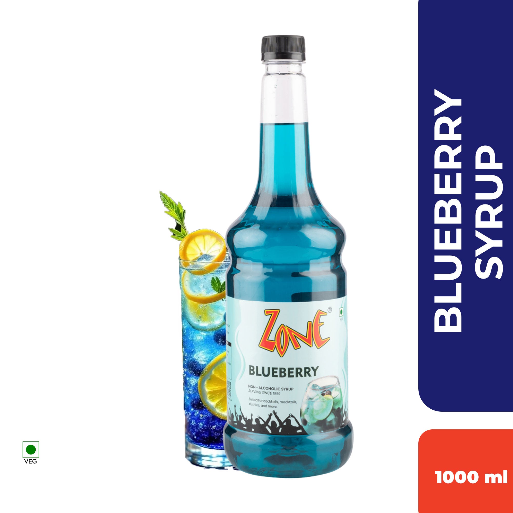 Zone Blueberry Flavoured Syrup 1000ml